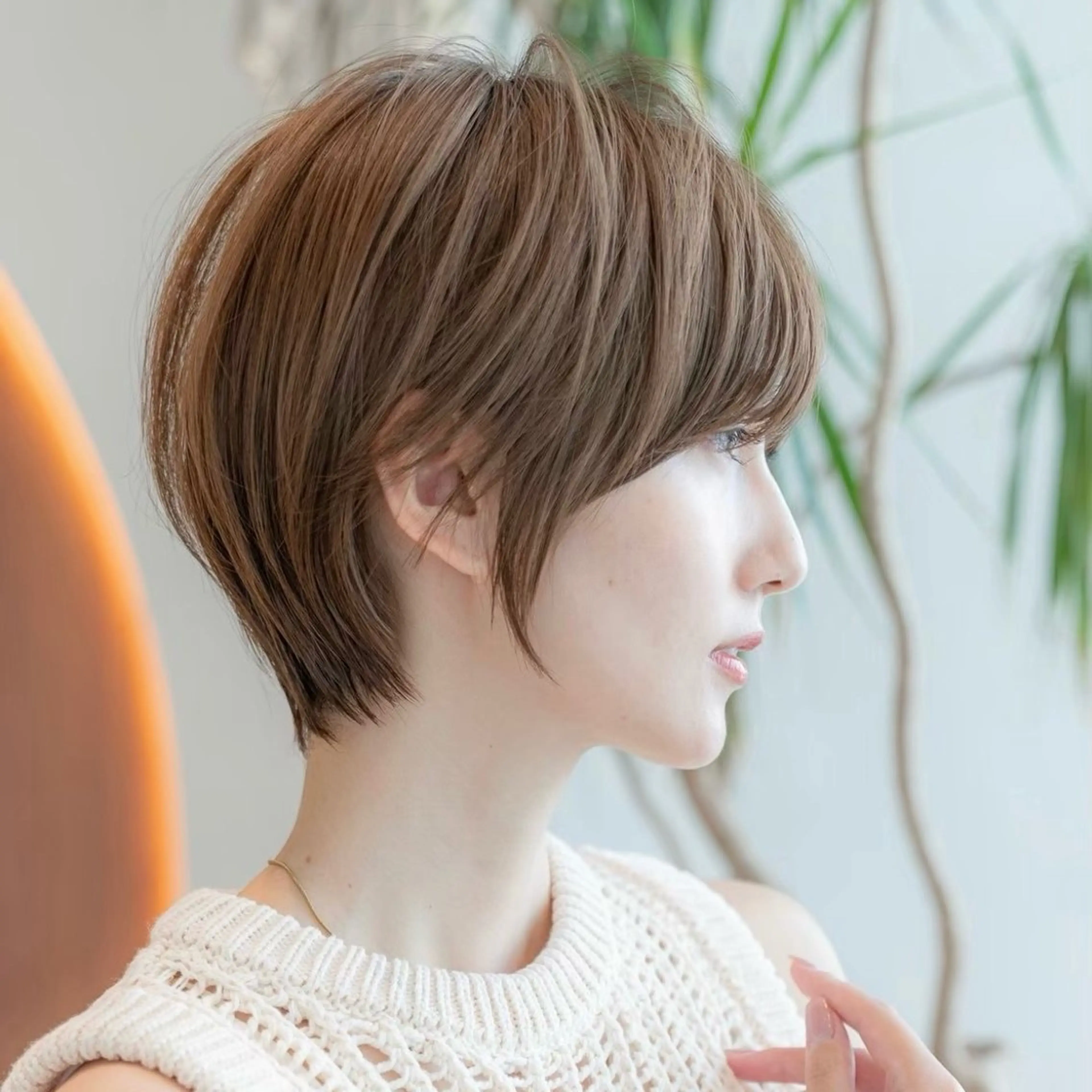 ショート カラー ショートボブ ショートレイヤー ハンサムショート 丸みショート ボブ 渋谷ボブ/レイヤー ボブ田中航平のヘアスタイル