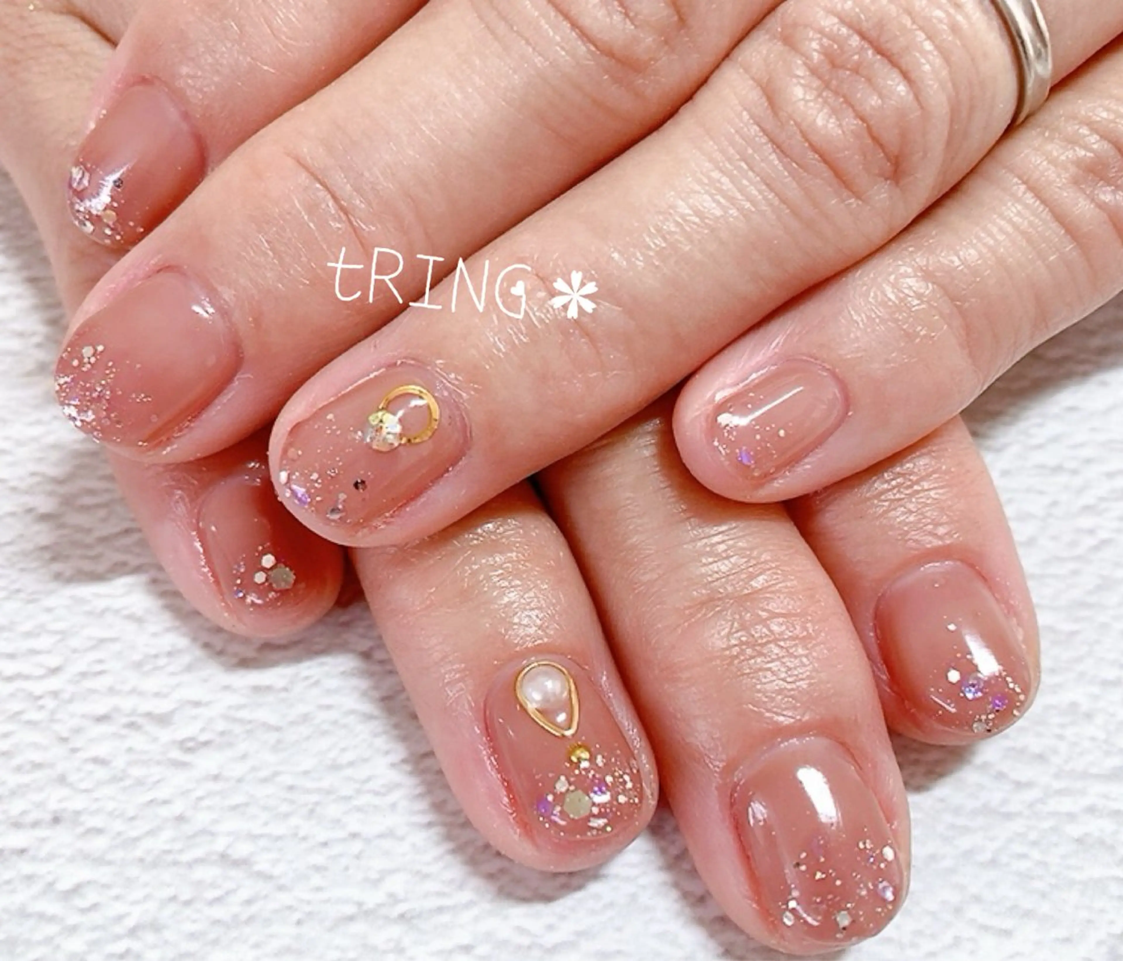 ネイル ハンドネイル tRING＊ しいの木台のネイルデザイン