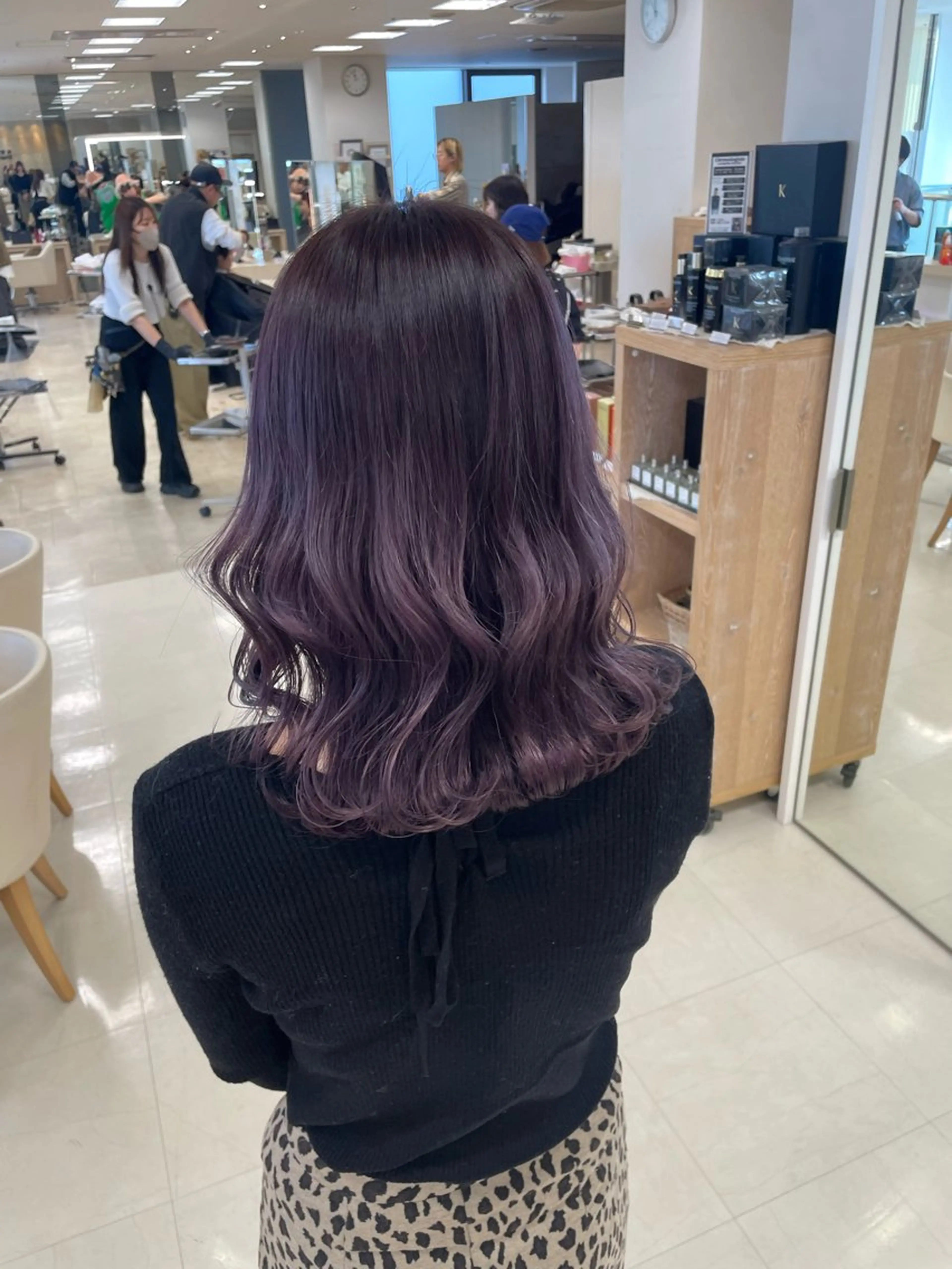 セミロング カラー ヘアアレンジ ヘアカラー トリートメント kenje luscaのヘアスタイル