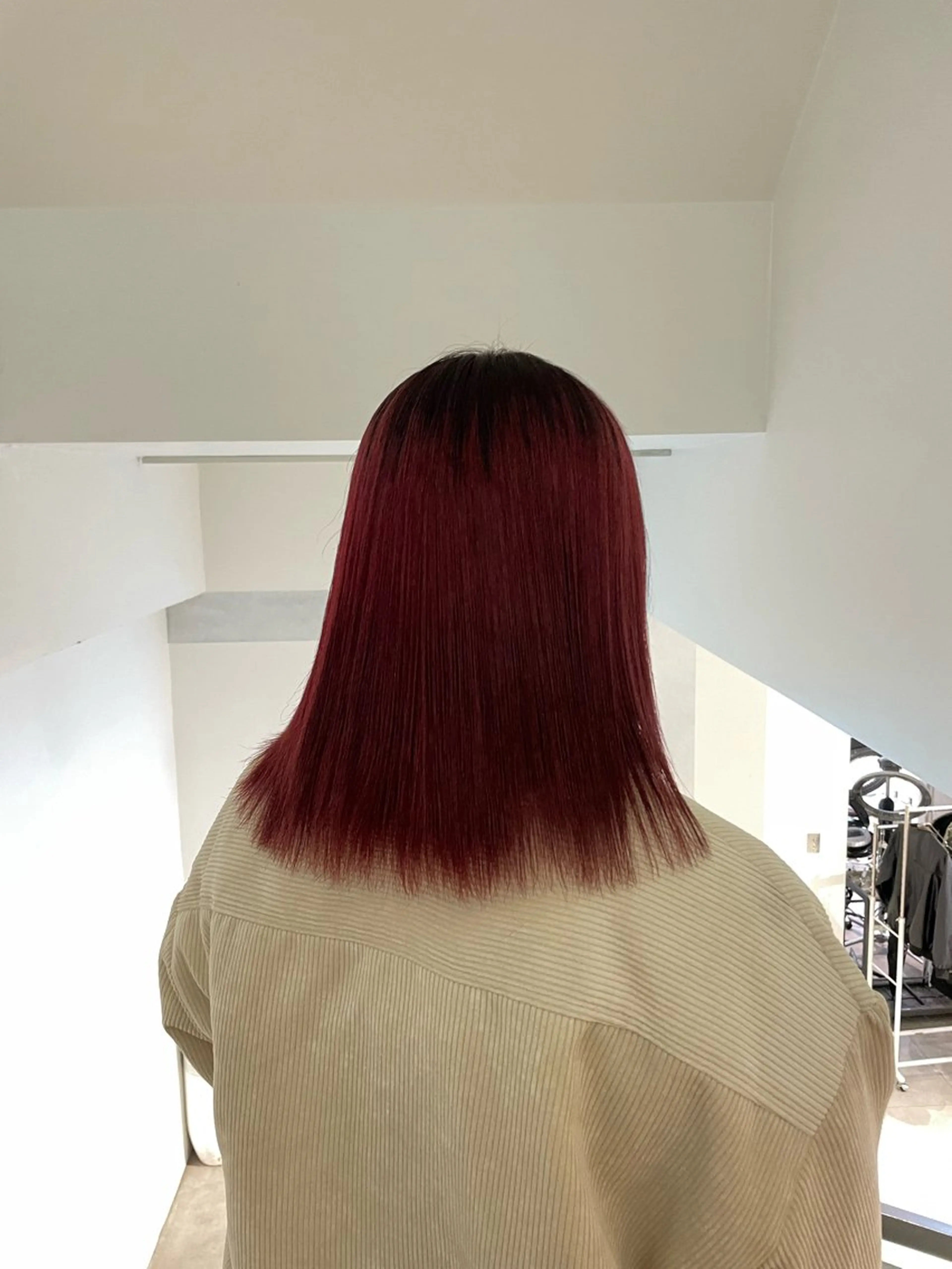 セミロング カラー ヘアカラー 🌟暖色系ハイトーン 🌟AIのヘアスタイル