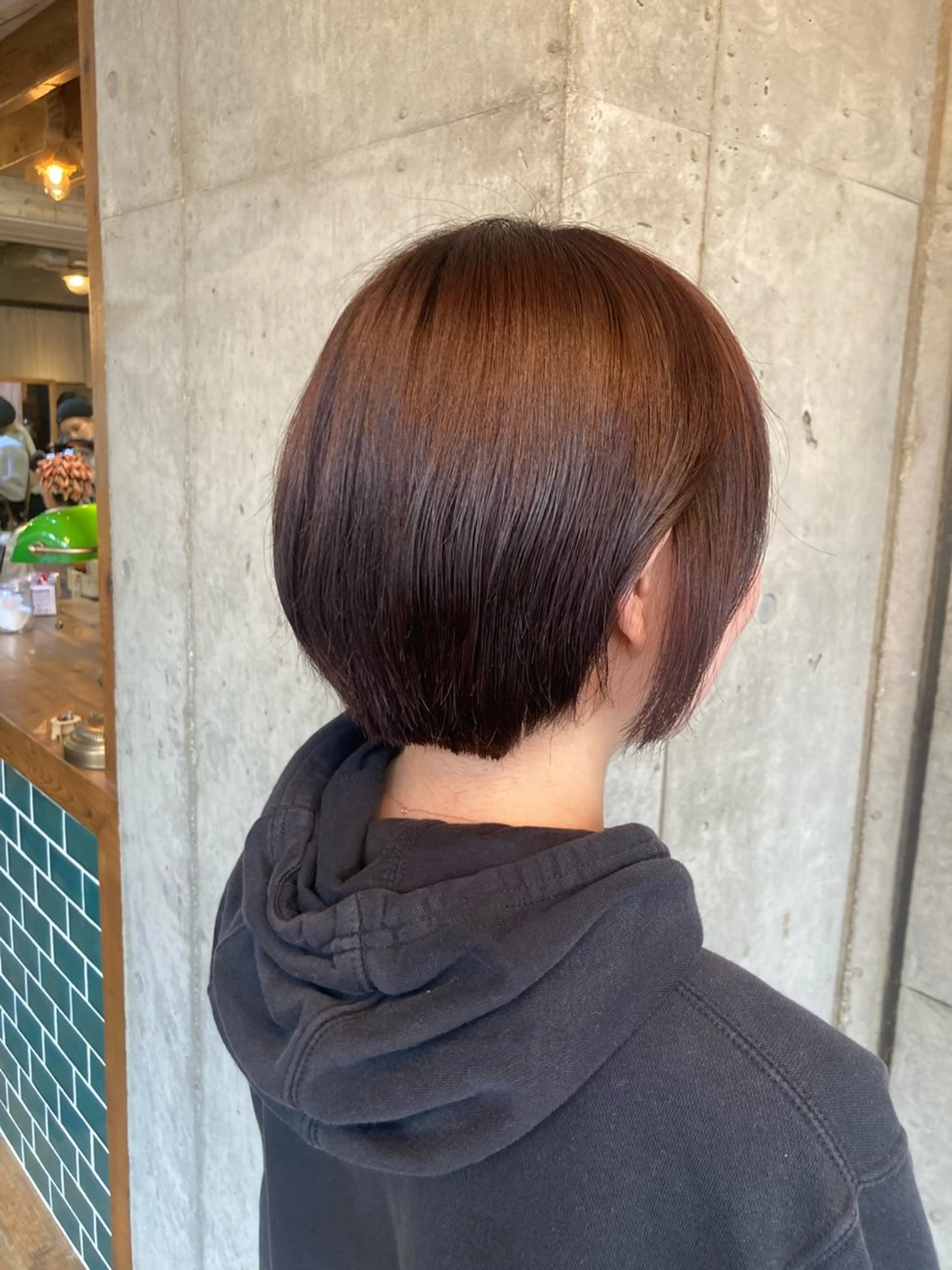 ショート カラー ブラウンカラー カット ヘアカラー 横浜美容室／暖色系 michika🌹のヘアスタイル