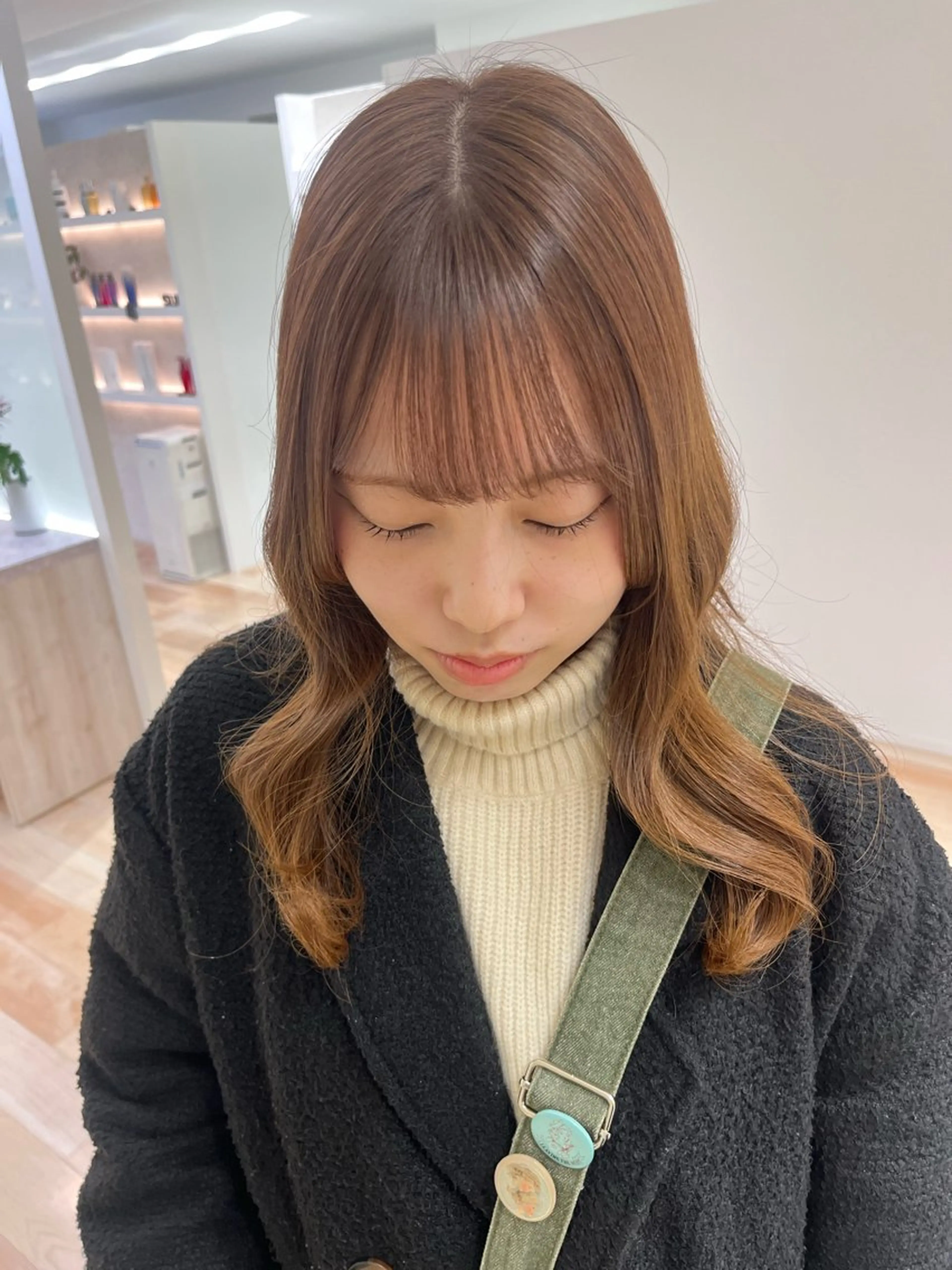 ロング カット ヘアカラー トリートメント 大人かわいい lobec/田代のヘアスタイル