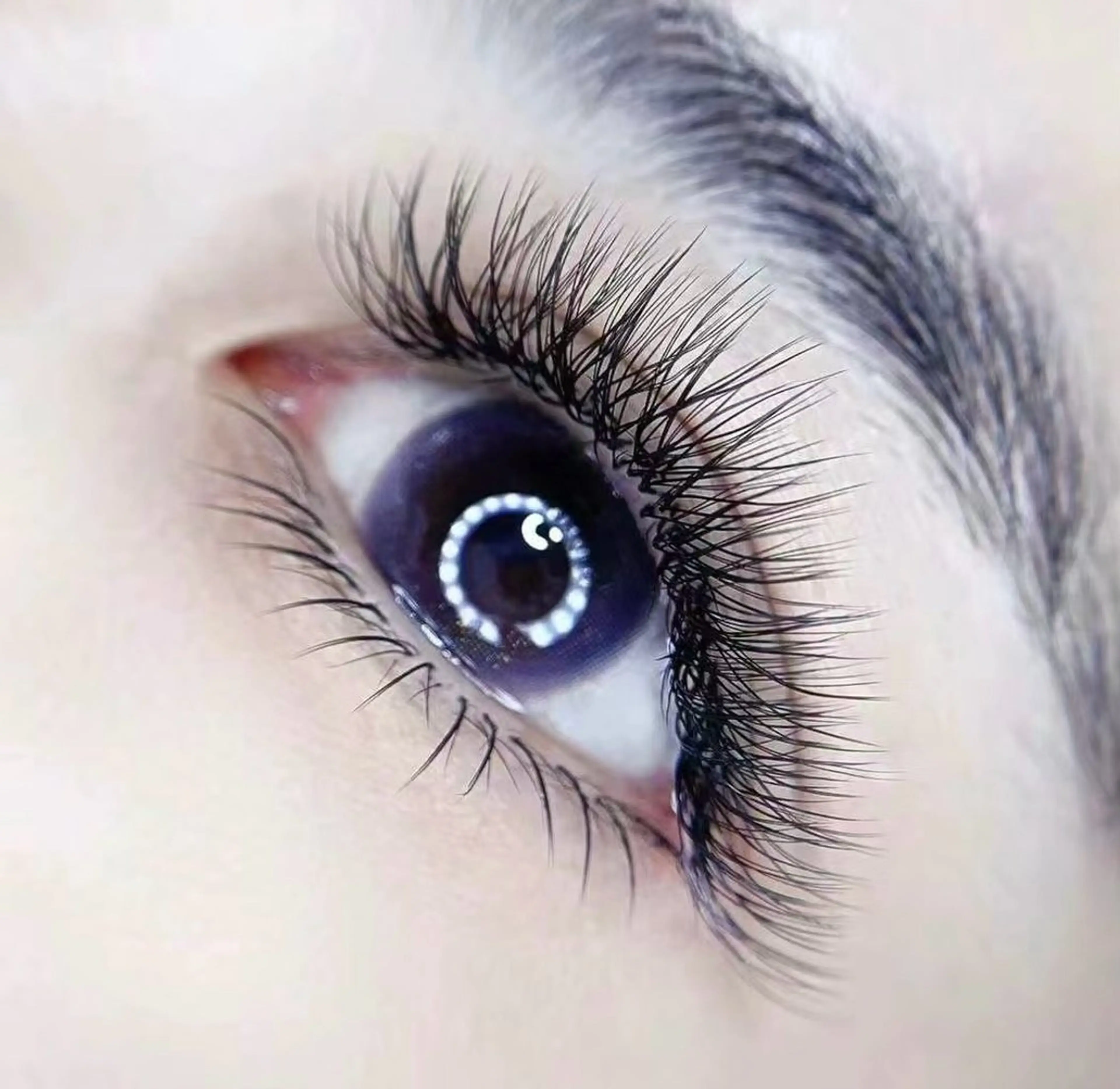 マツエク・マツパ バインドロック カラーマツエク フラットラッシュ ナチュラル パリジェンヌラッシュリフト YK• マツエクサロンのマツエク・マツパデザイン