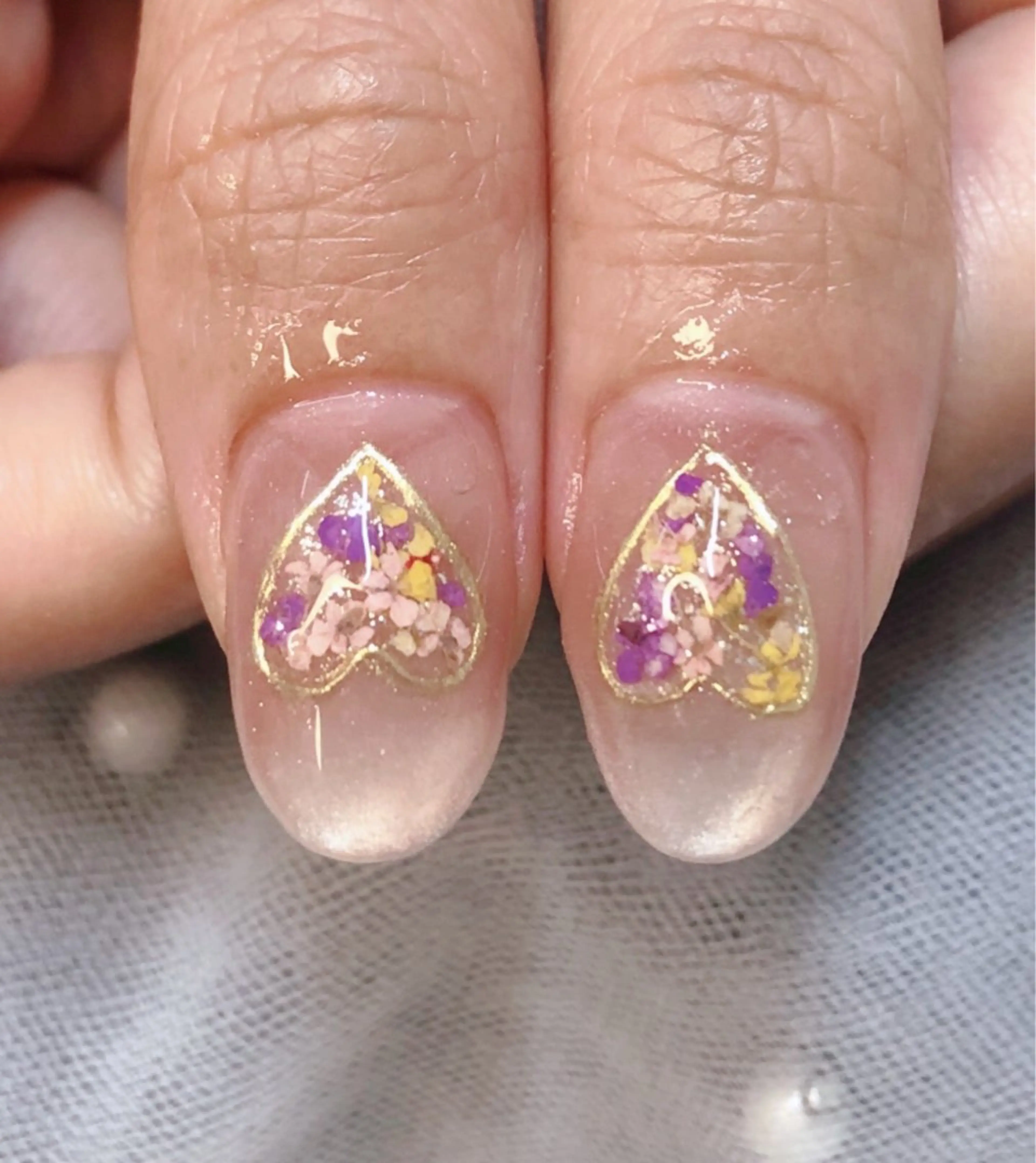 ネイル フレンチネイル ジェルネイル ガラスフレンチ 韓国ネイル マグネットネイル 大門浜松町 ネイルのネイルデザイン