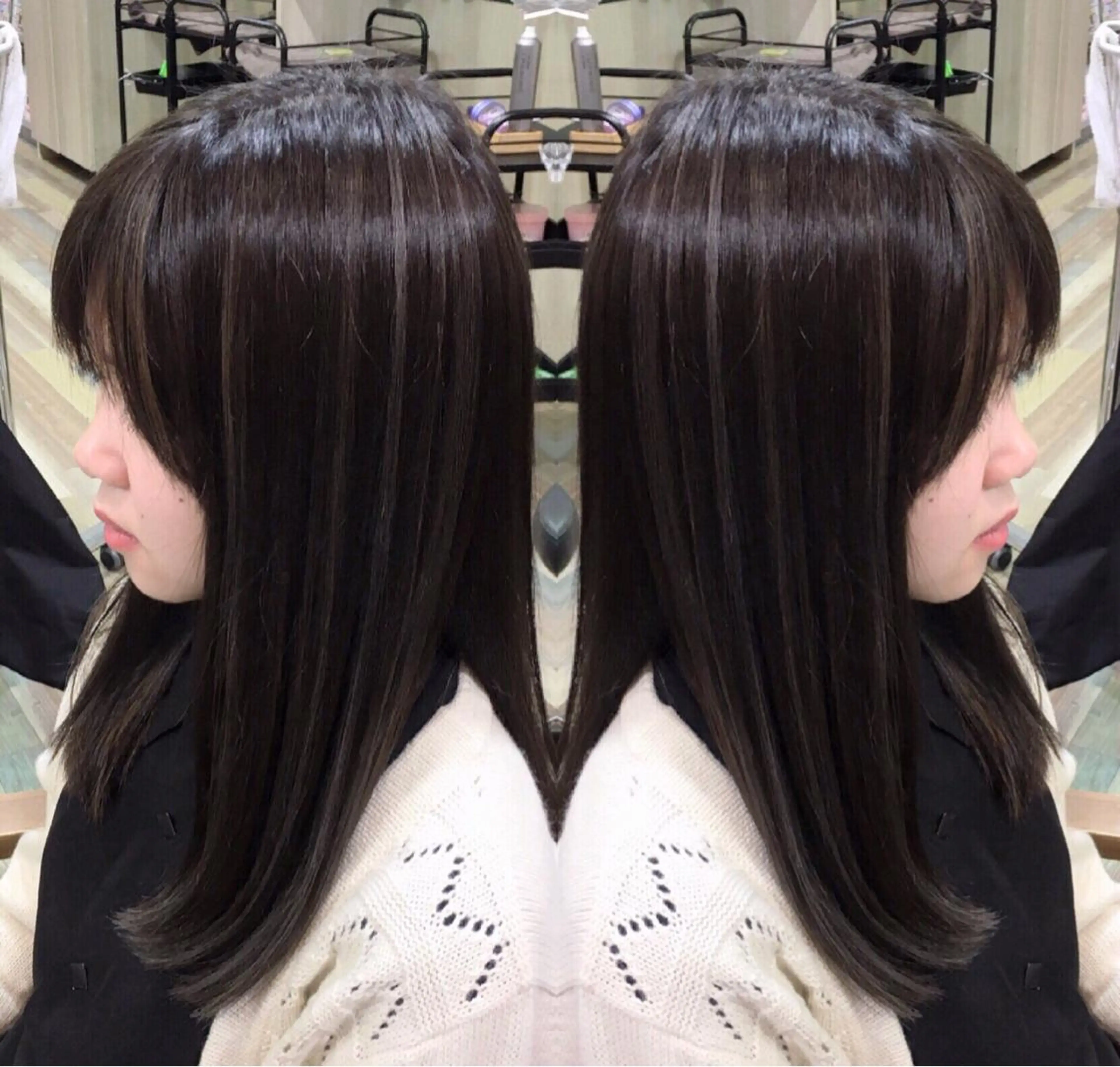 ロング 外国人風カラー ハイライト ヘアカラー トリートメント ヘアセット ❤️千葉県代表❤️ 店長❤️柿本翔一朗のヘアスタイル