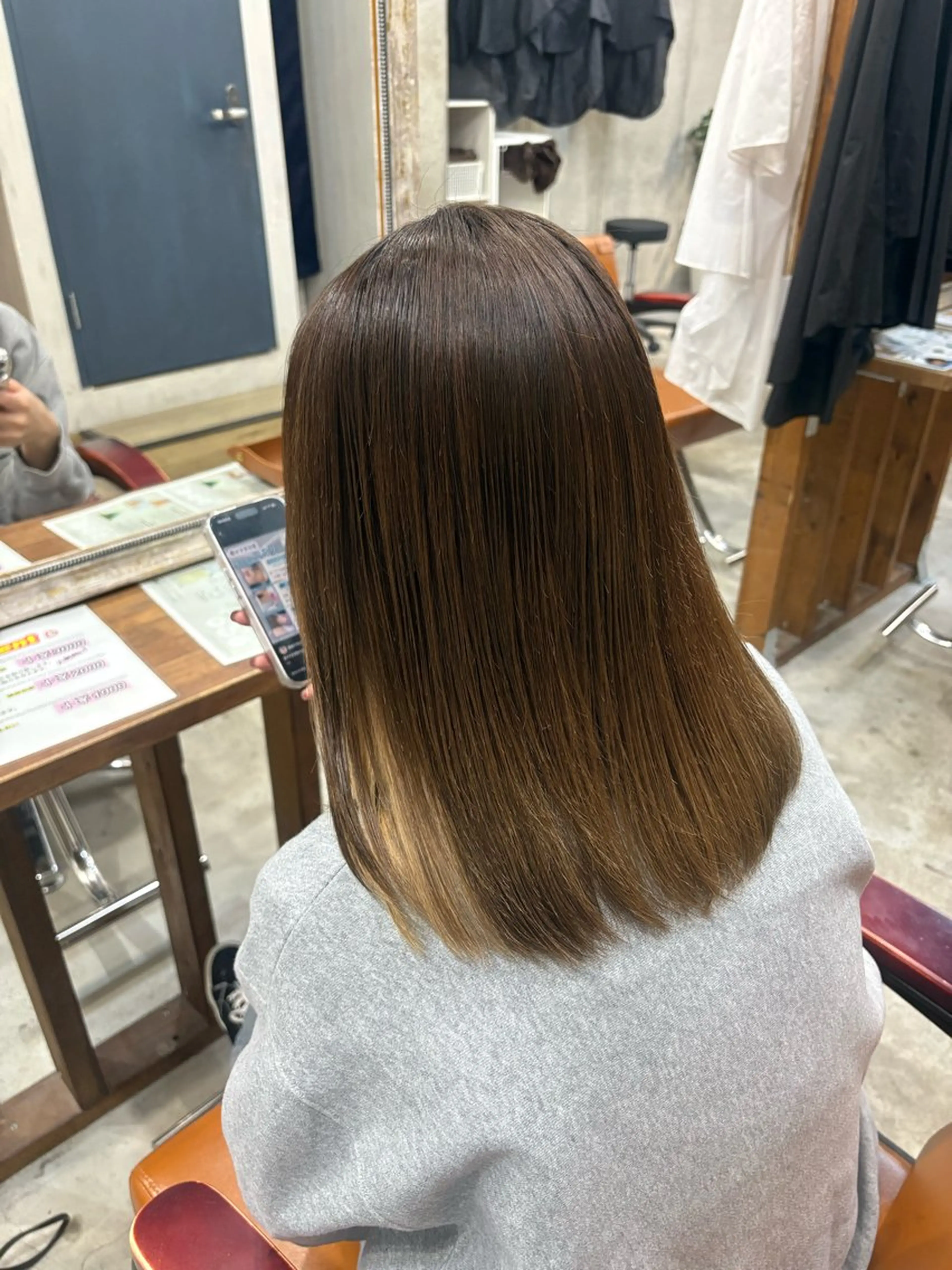 ミディアム 縮毛矯正 Trip 香椎所属・Trip/ AYUのヘアスタイル