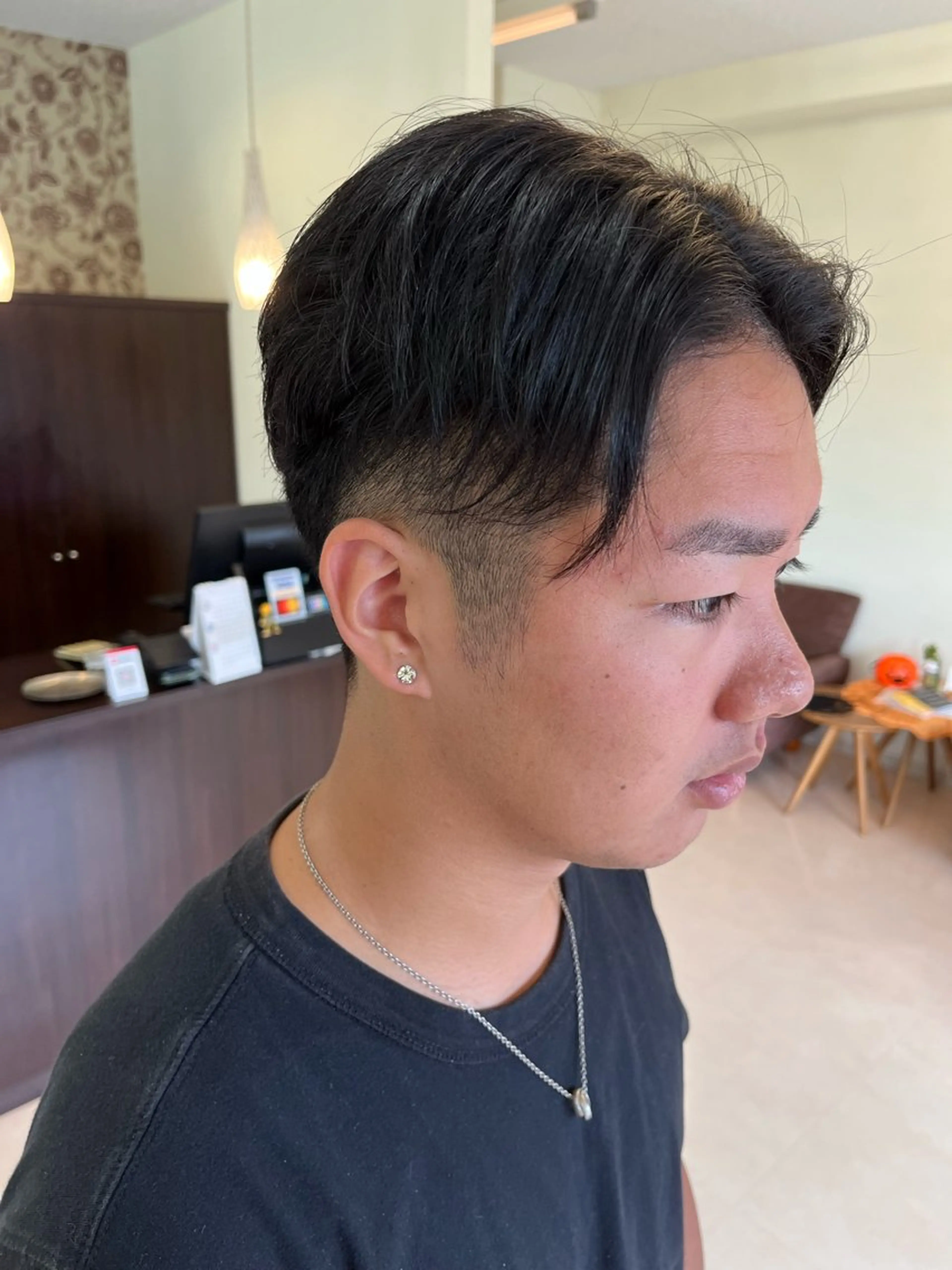 ショート メンズ 顔周りカット 小顔カット カット BALANCE.／ 樋口智士のヘアスタイル