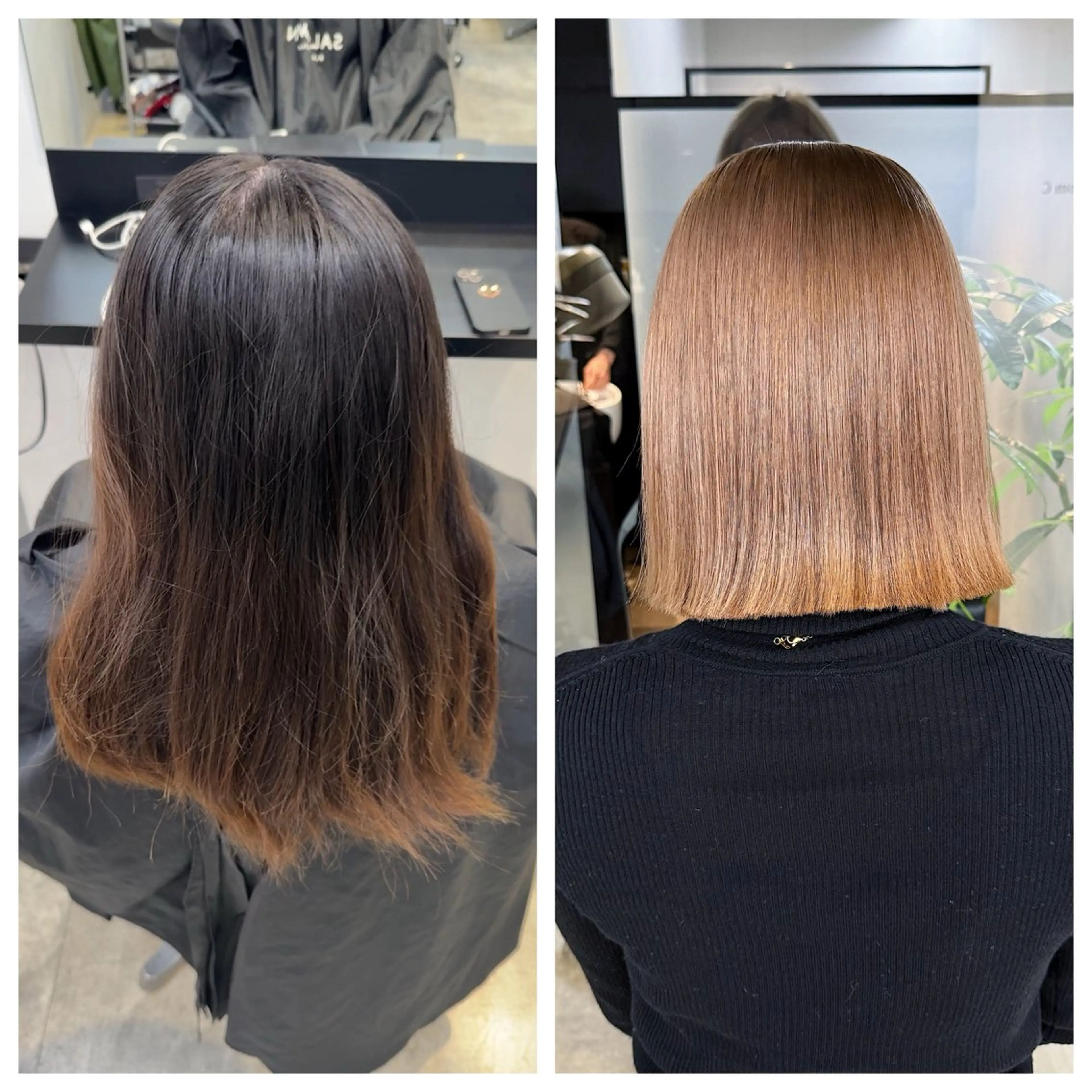 ショート 縮毛矯正 ヘアカラー 縮毛矯正 トリートメント け んブリーチ縮毛矯正のヘアスタイル