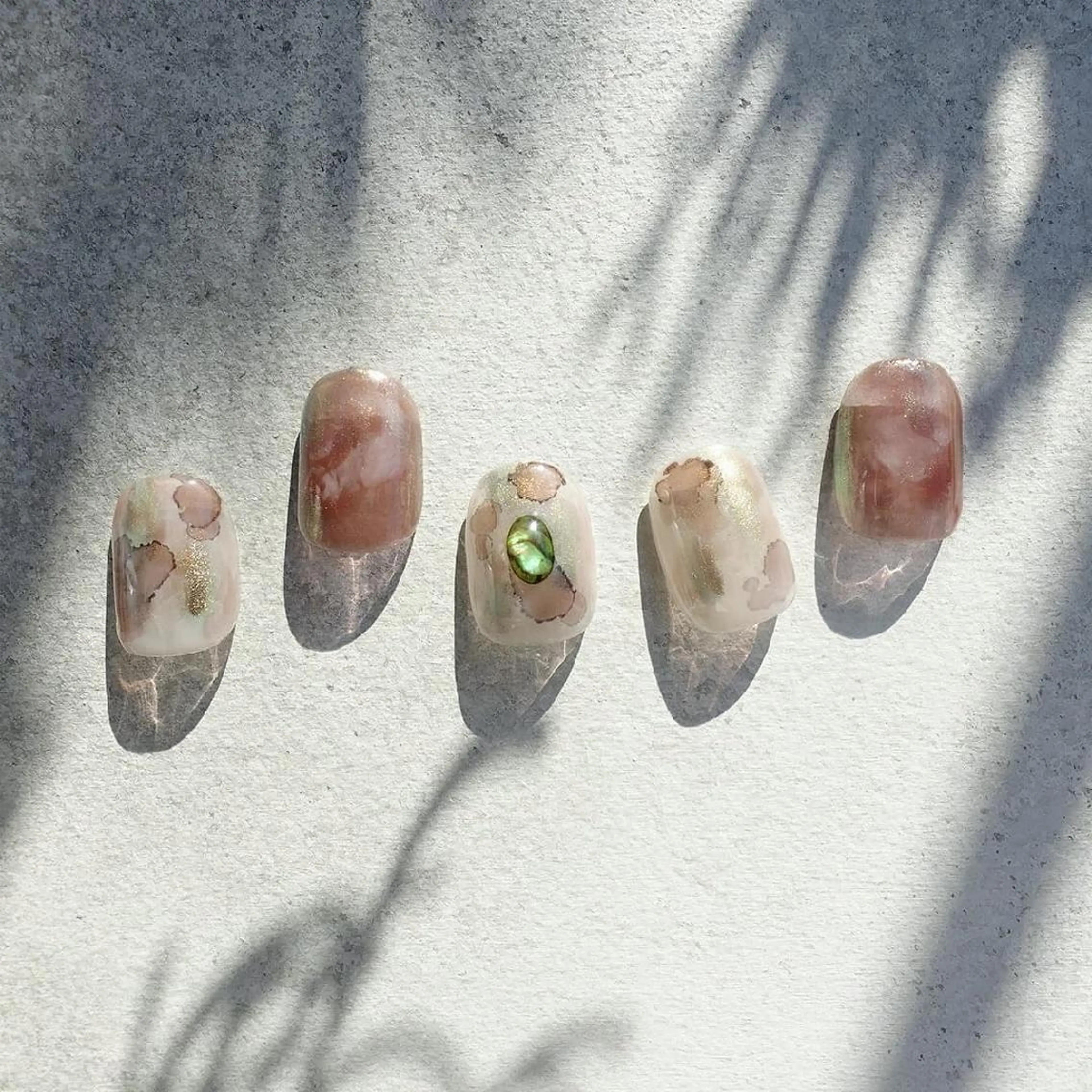 ネイル ニュアンスネイル ショートネイル gemickle nailのネイルデザイン