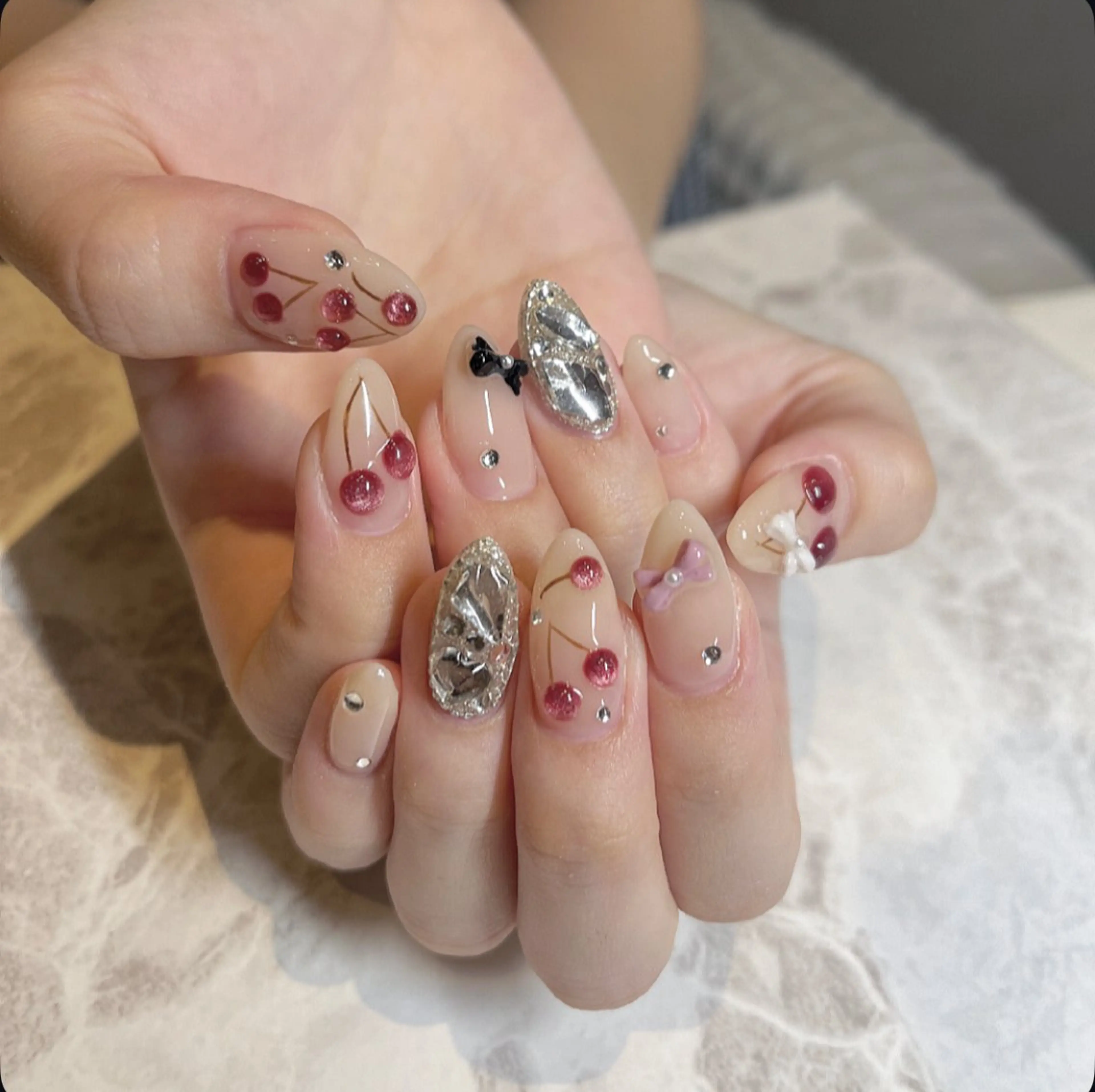 ネイル 💖長さ出し＆ 韓国ネイルaya💖のネイルデザイン