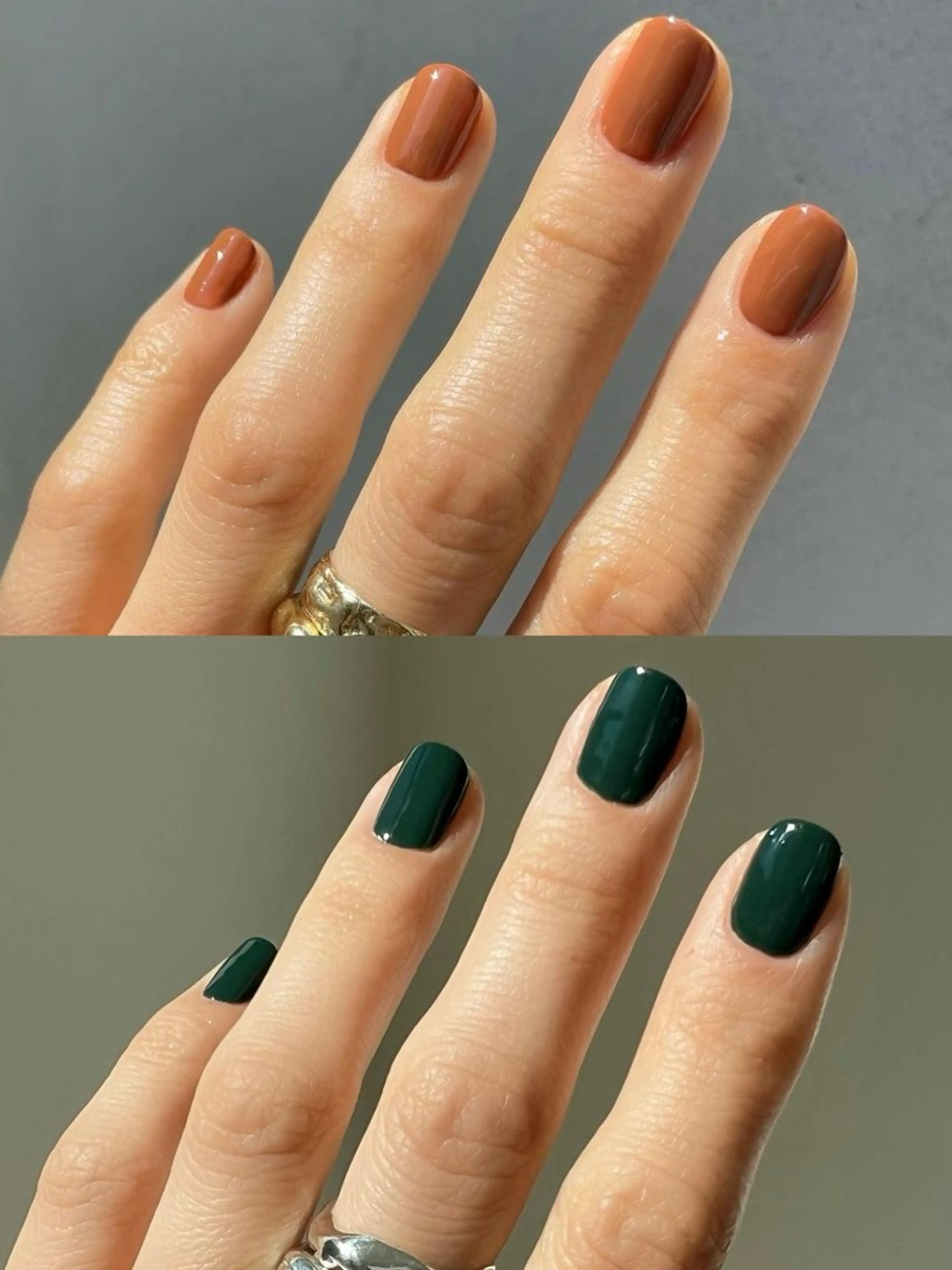 秋🍂ワンカラー/ラメグラデーション￥4980の写真