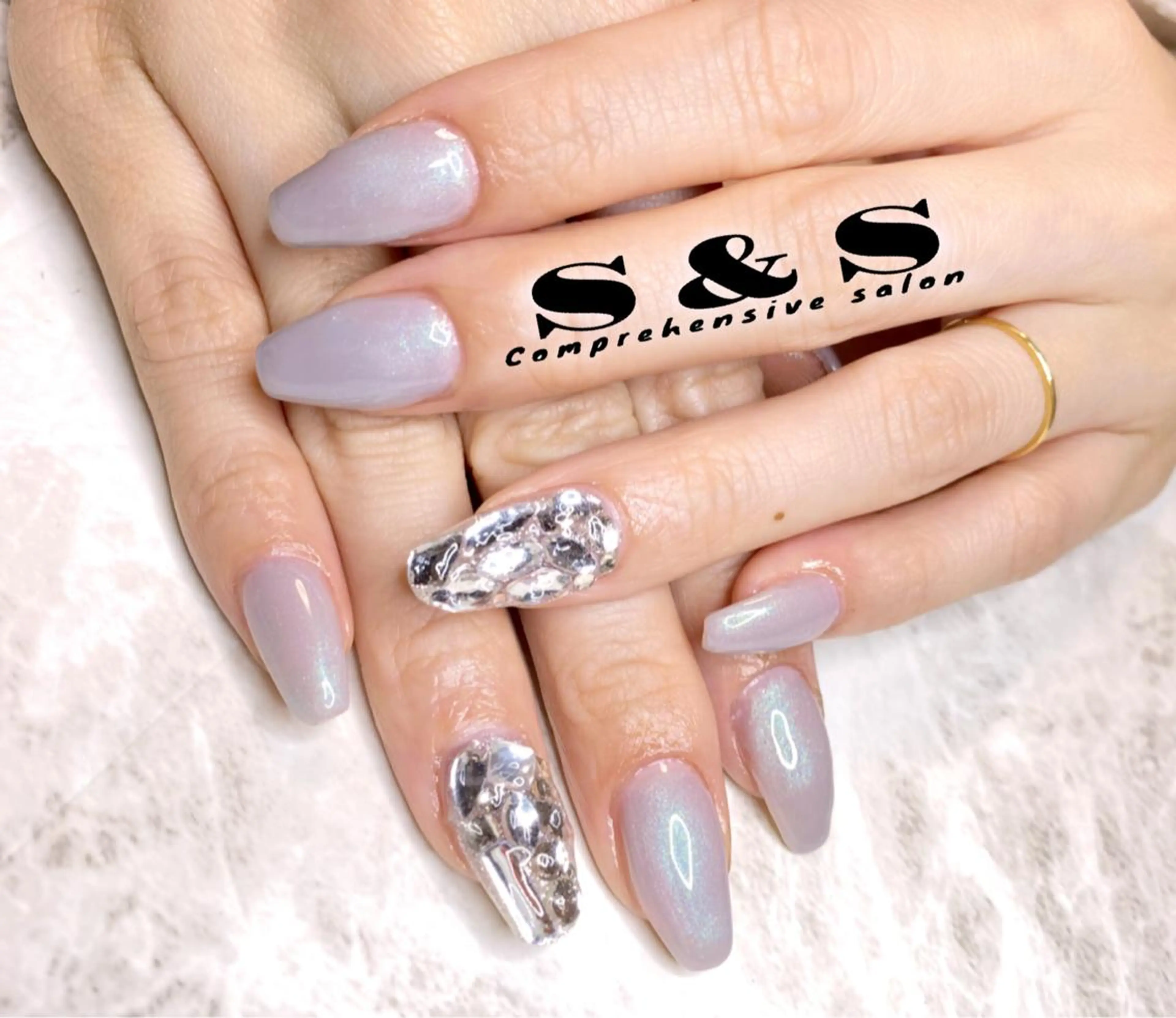 ネイル アートネイル 長さ出し メンズネイル 持ち込み スカルプネイル ハンドネイル S&S 村田小百合のネイルデザイン