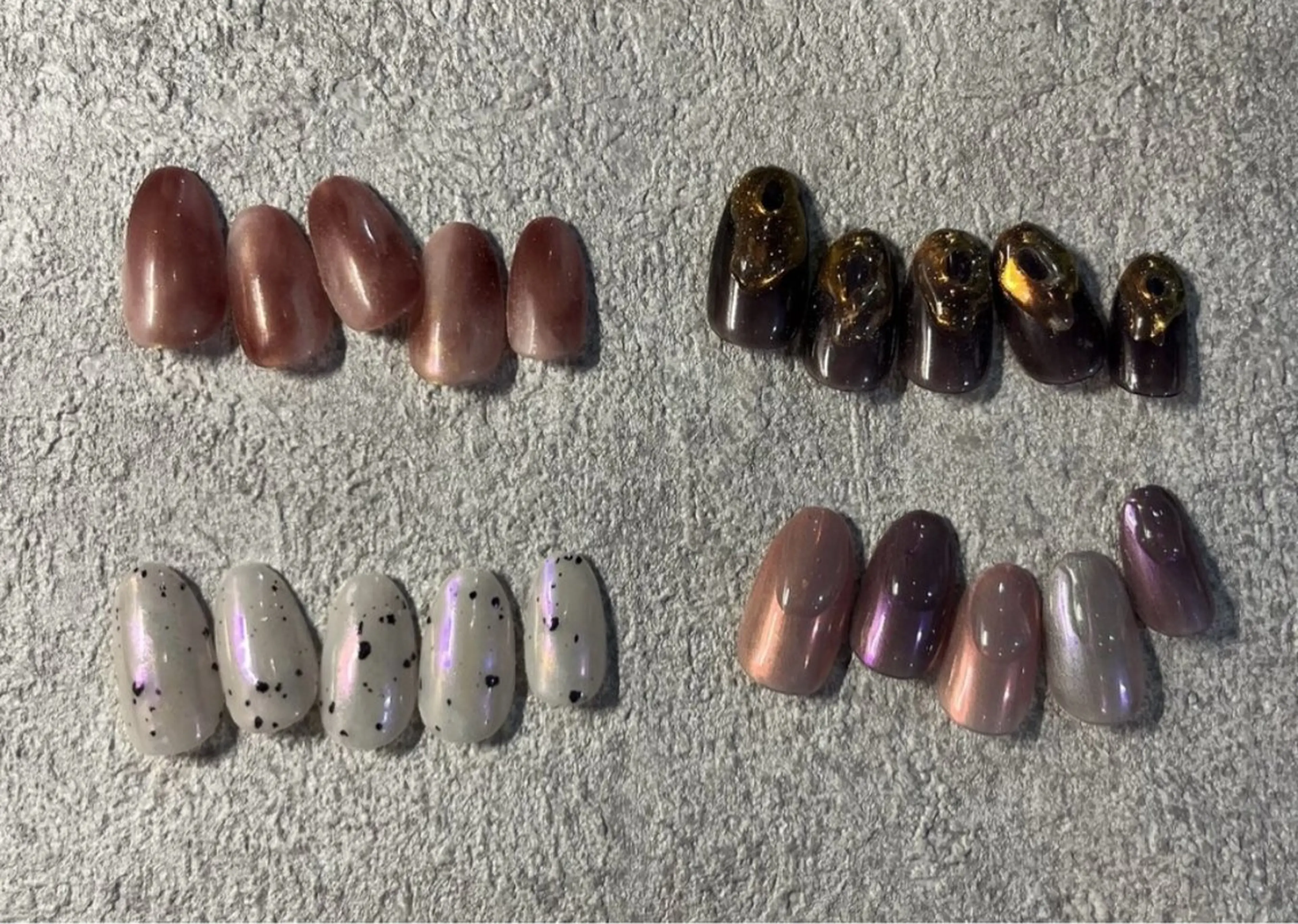 ネイル オーロラネイル Mahiru ➰🎀🤍のネイルデザイン