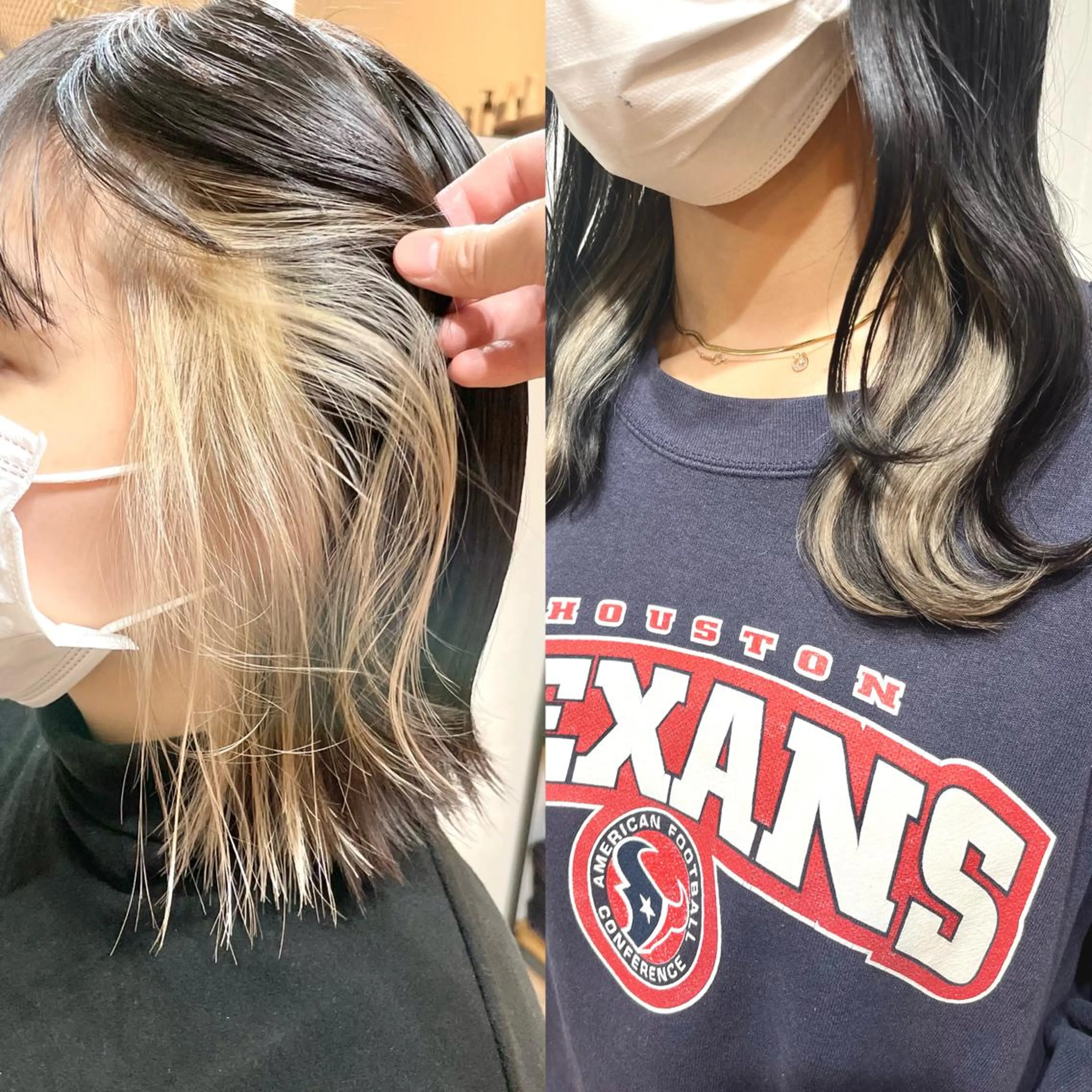 ミディアム カラー ヘアカラー ⭐ハイトーンブリーチ ミルクティーピンクのヘアスタイル