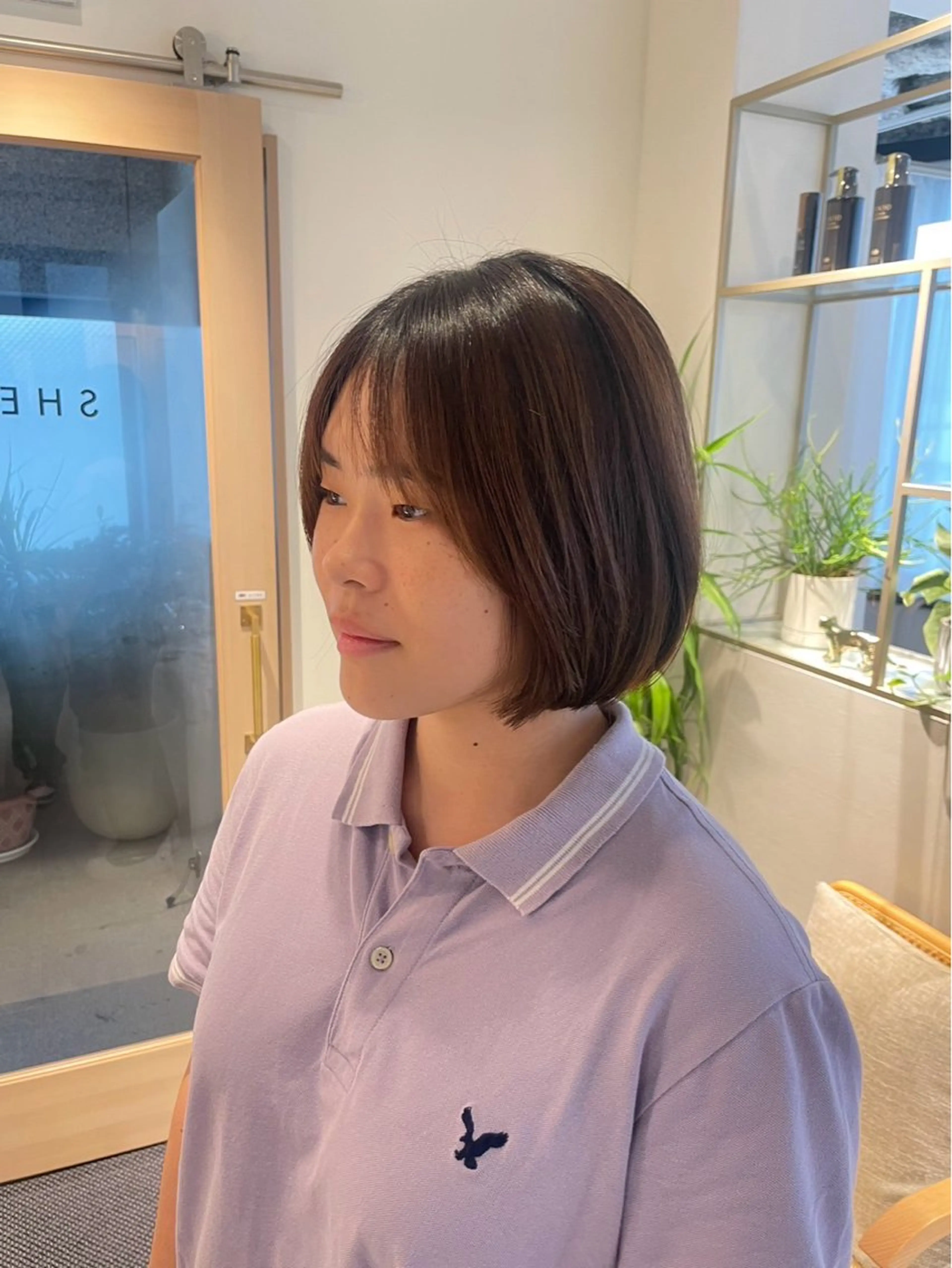 ショート ボブレイヤー ボブ レイヤーカット カット SHEA.aoyama所属・似合わせカット 奥村陽花のヘアスタイル