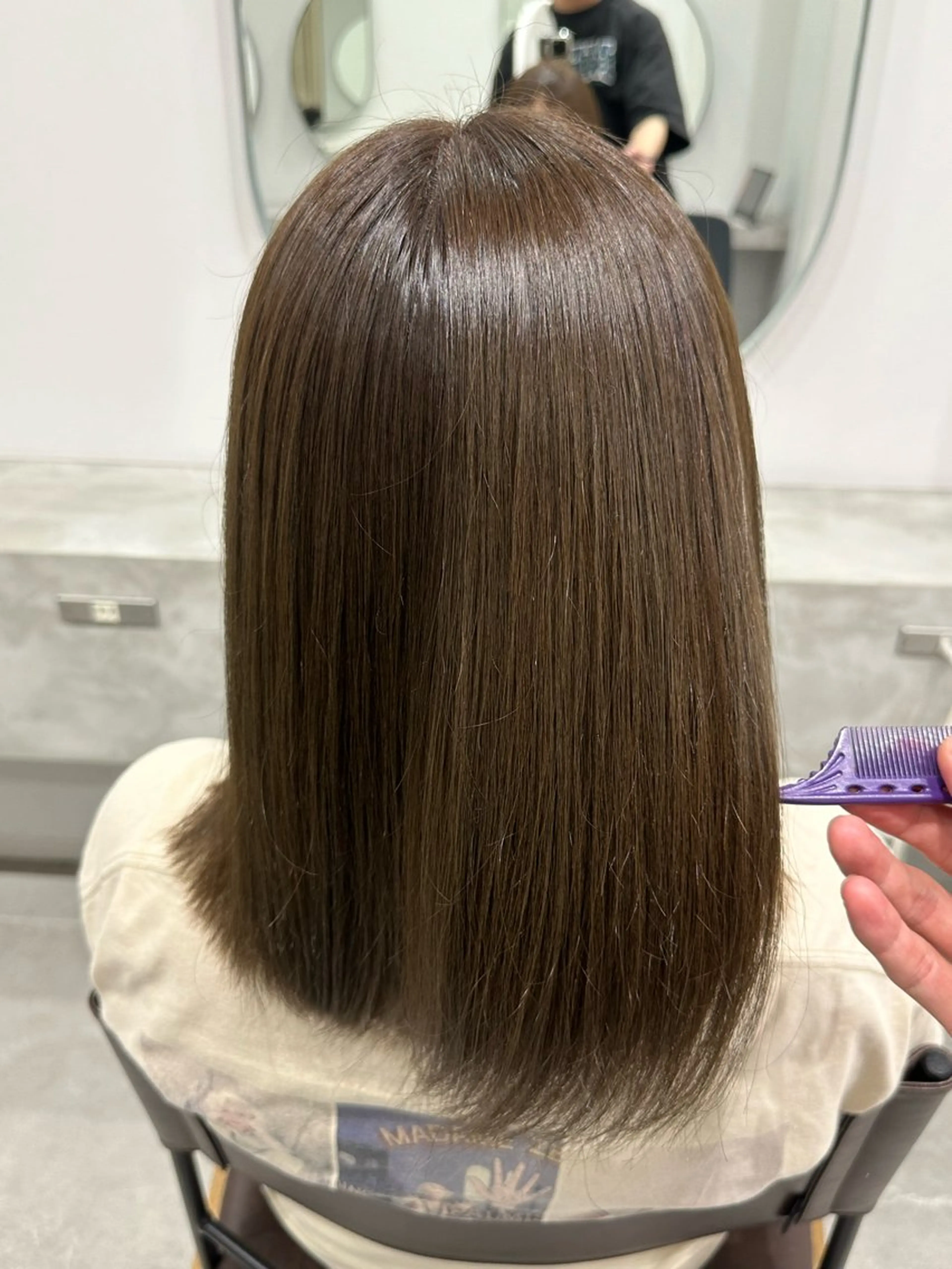 ミディアム カラー ヘアカラー トリートメント clan所属・志賀 海音のヘアスタイル