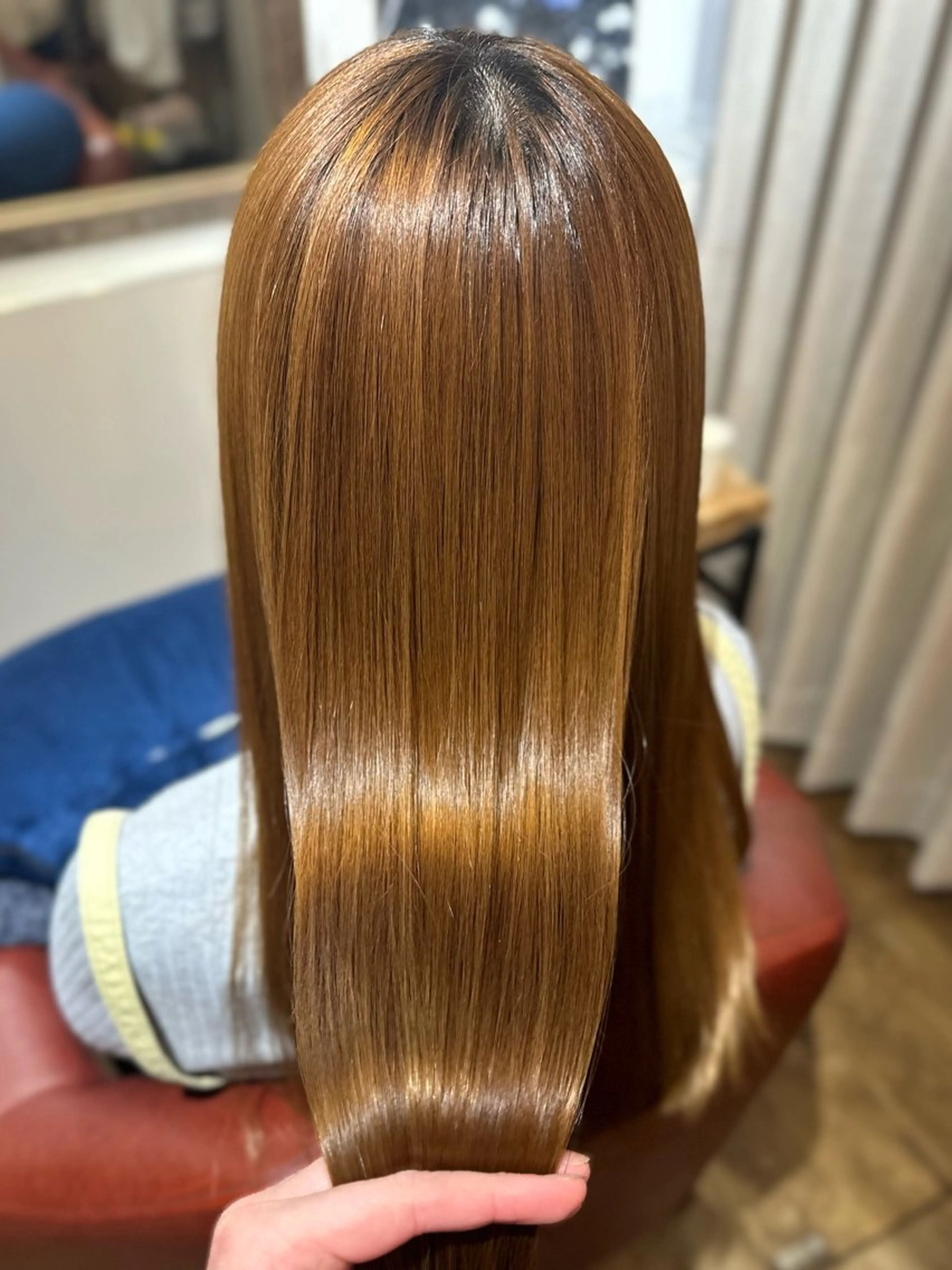 ロング 切りっぱなしボブ ボブ 髪質改善 韓国風ヘア トリートメント カット 縮毛矯正 トリートメント 髪質改善/縮毛矯正 ボブ/Ryuseiのヘアスタイル