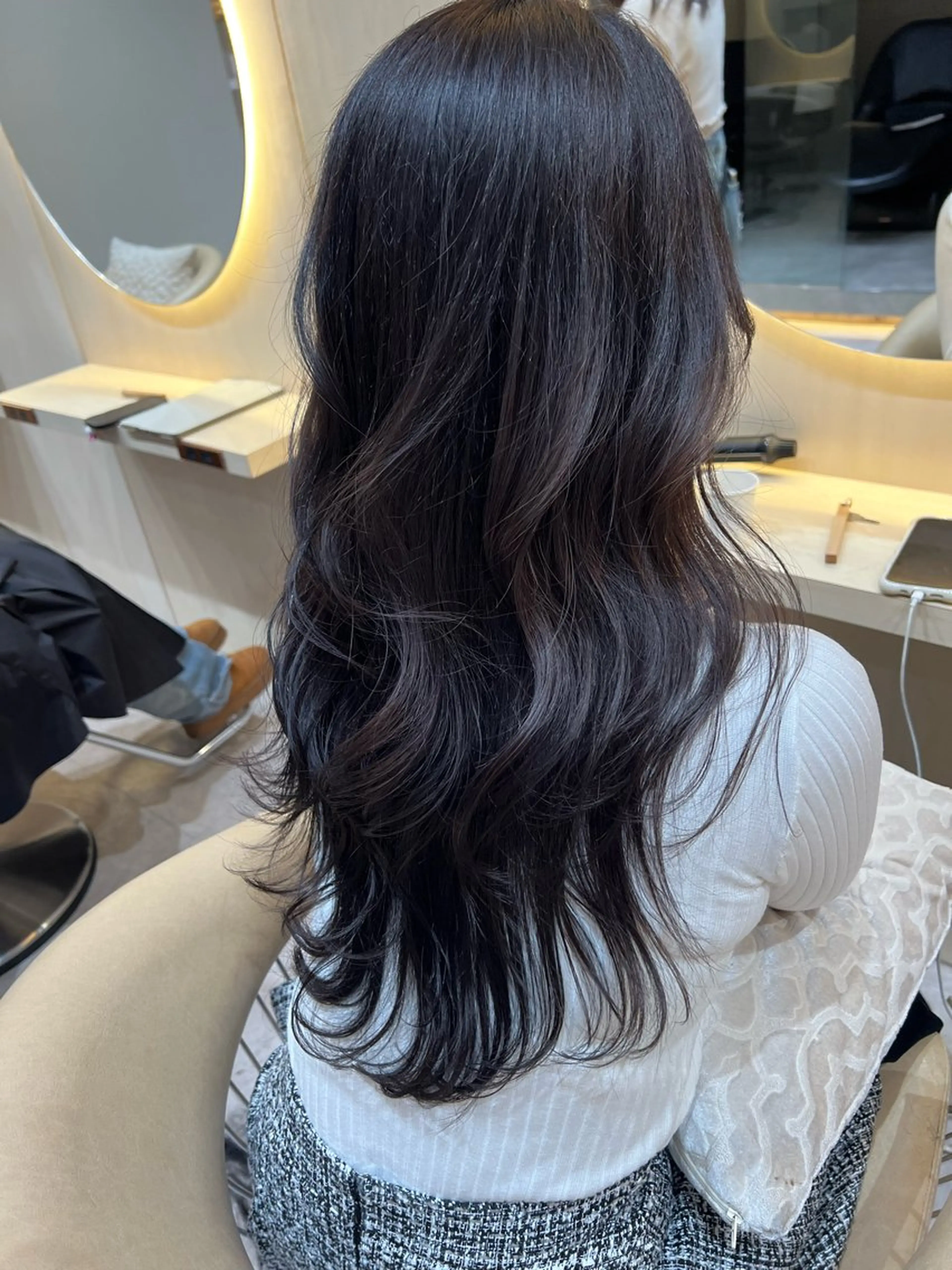 ロング カラー カット ヘアカラー トリートメント レイヤーカット/ 顔周り 五島巨幹のヘアスタイル