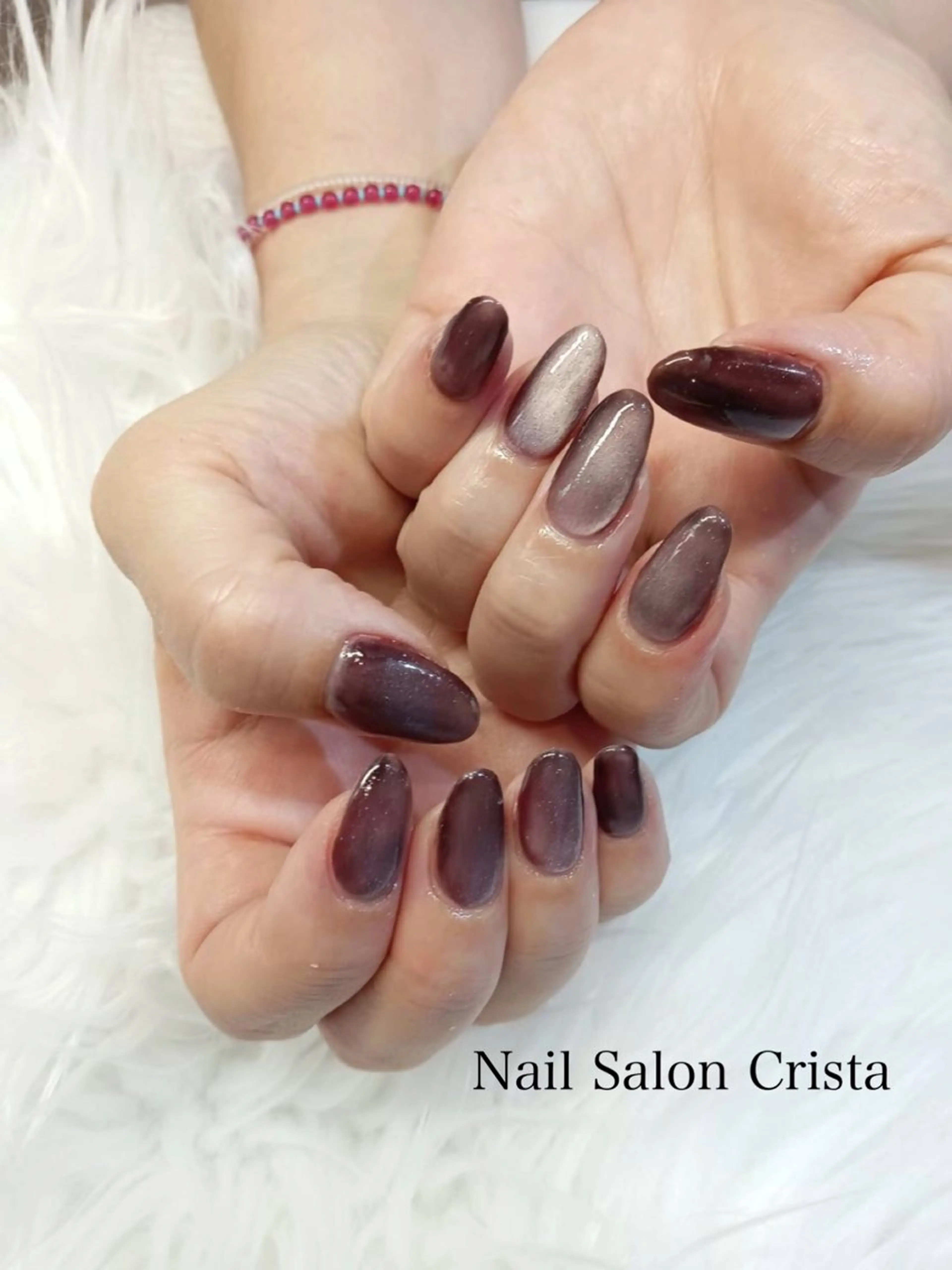 ネイル ジェルネイル マグネットネイル パラジェル ハンドネイル CRISTA所属・CRISTA MOMOのネイルデザイン