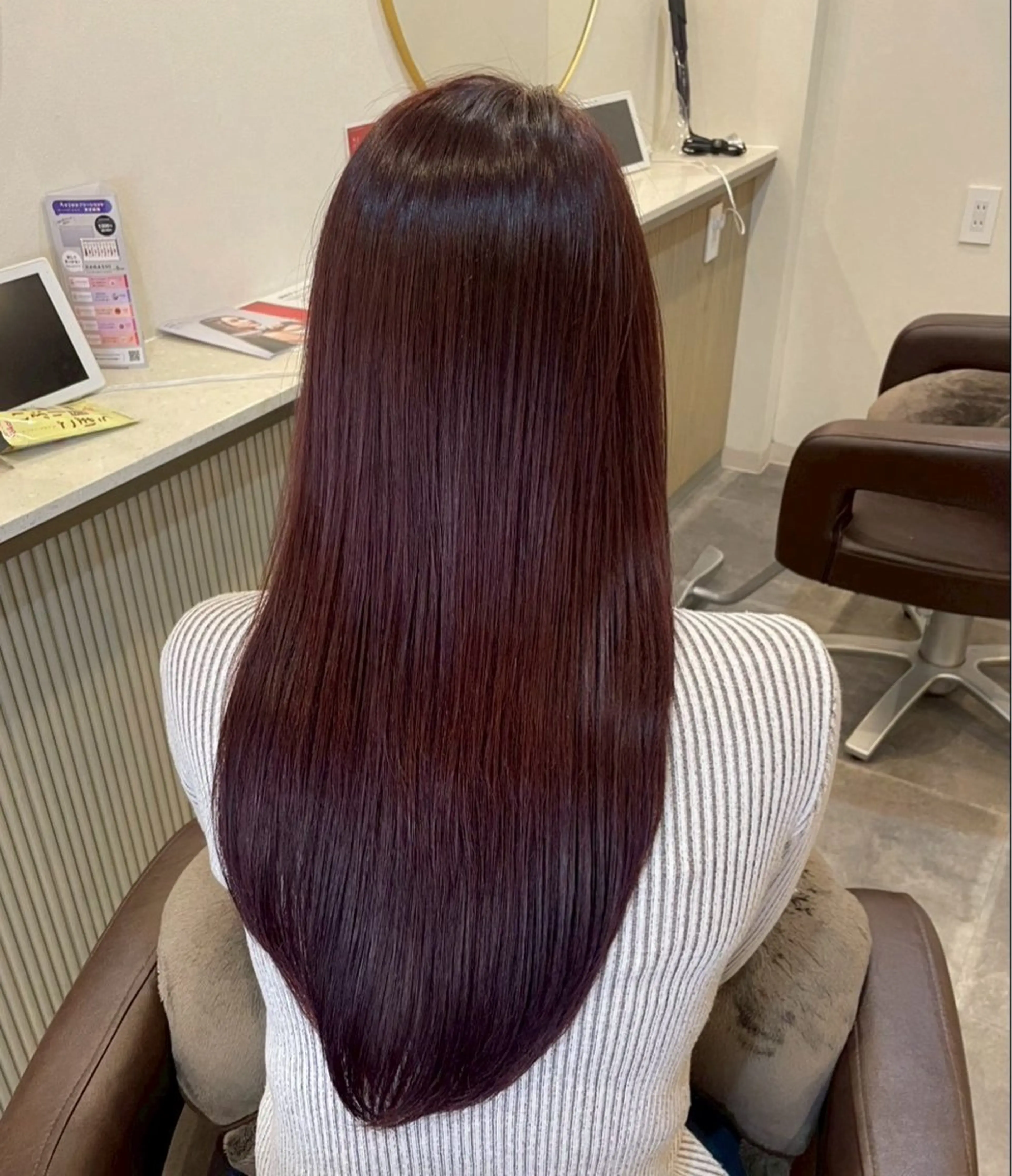 ロング カラー ヘアアレンジ 縮毛矯正 ヘアカラー Perfume by afloat 高橋樹のヘアスタイル