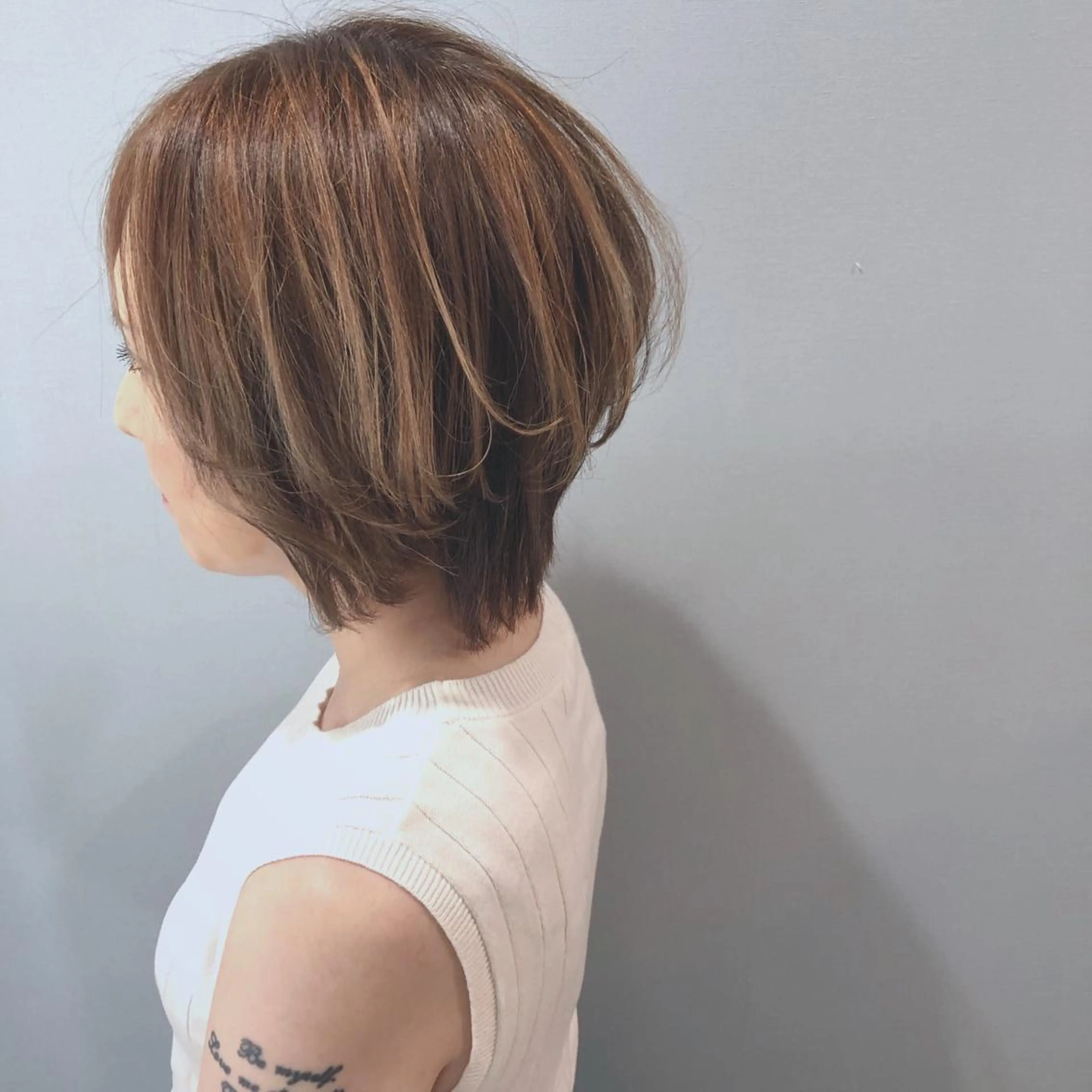 ショート カラー パーマ カット ヘアカラー トリートメント 艶髪/韓国レイヤー イノウエヒロキのヘアスタイル