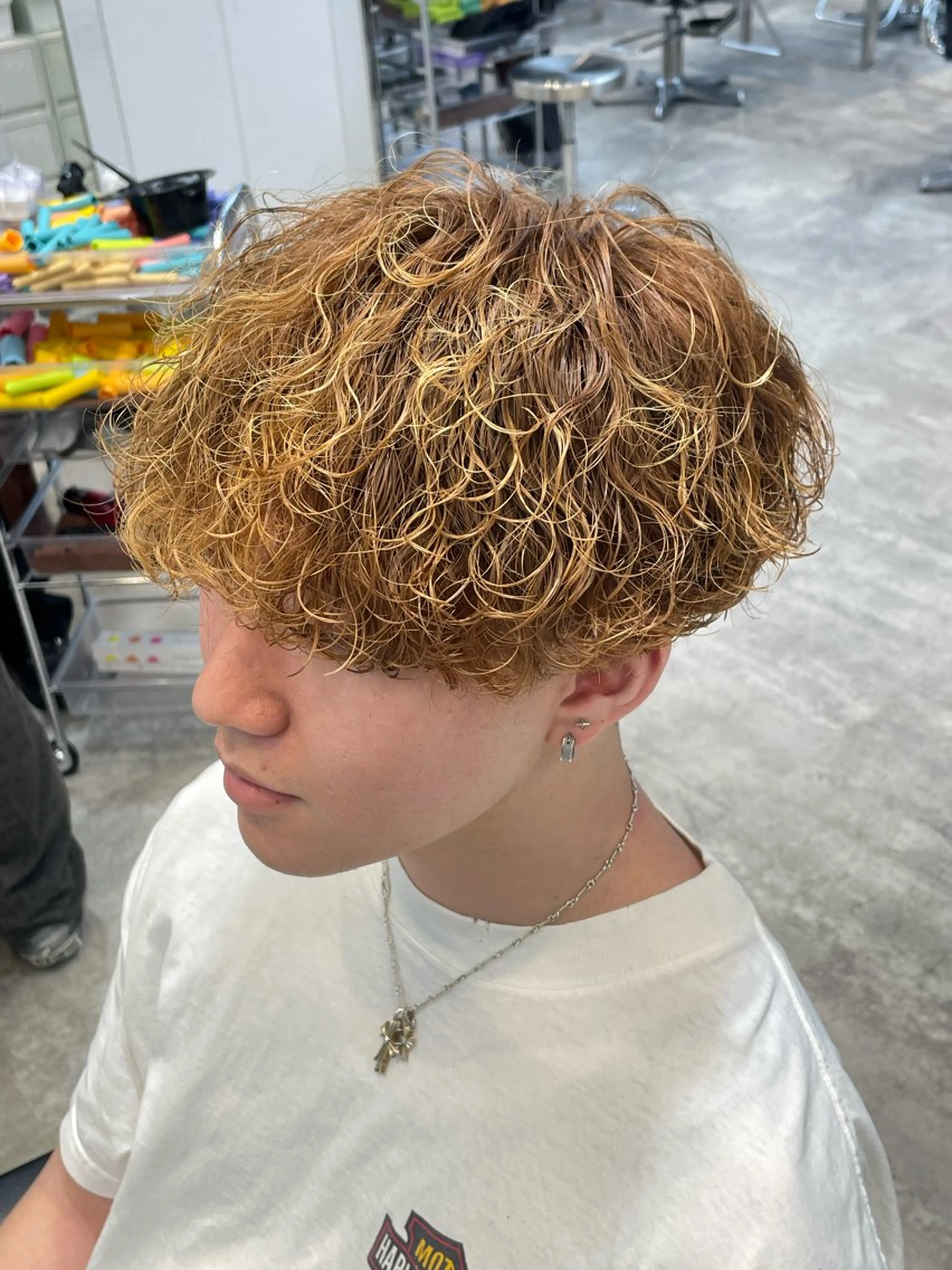 カラー パーマ メンズ カット ヘアカラー パーマ fifth 武正 琉生のヘアスタイル