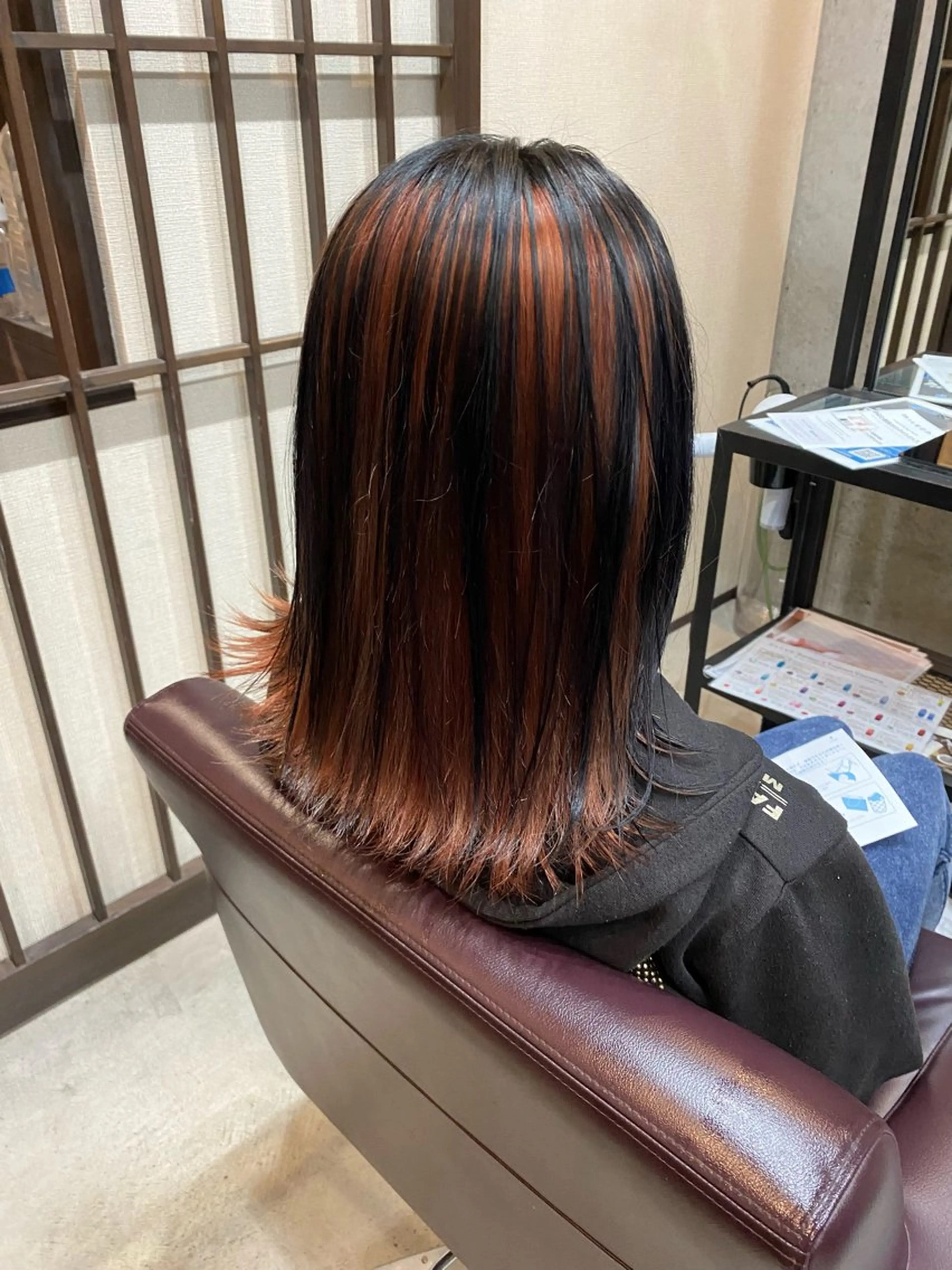 ミディアム カラー hairsalon  a-to所属・多賀 凌空のヘアスタイル