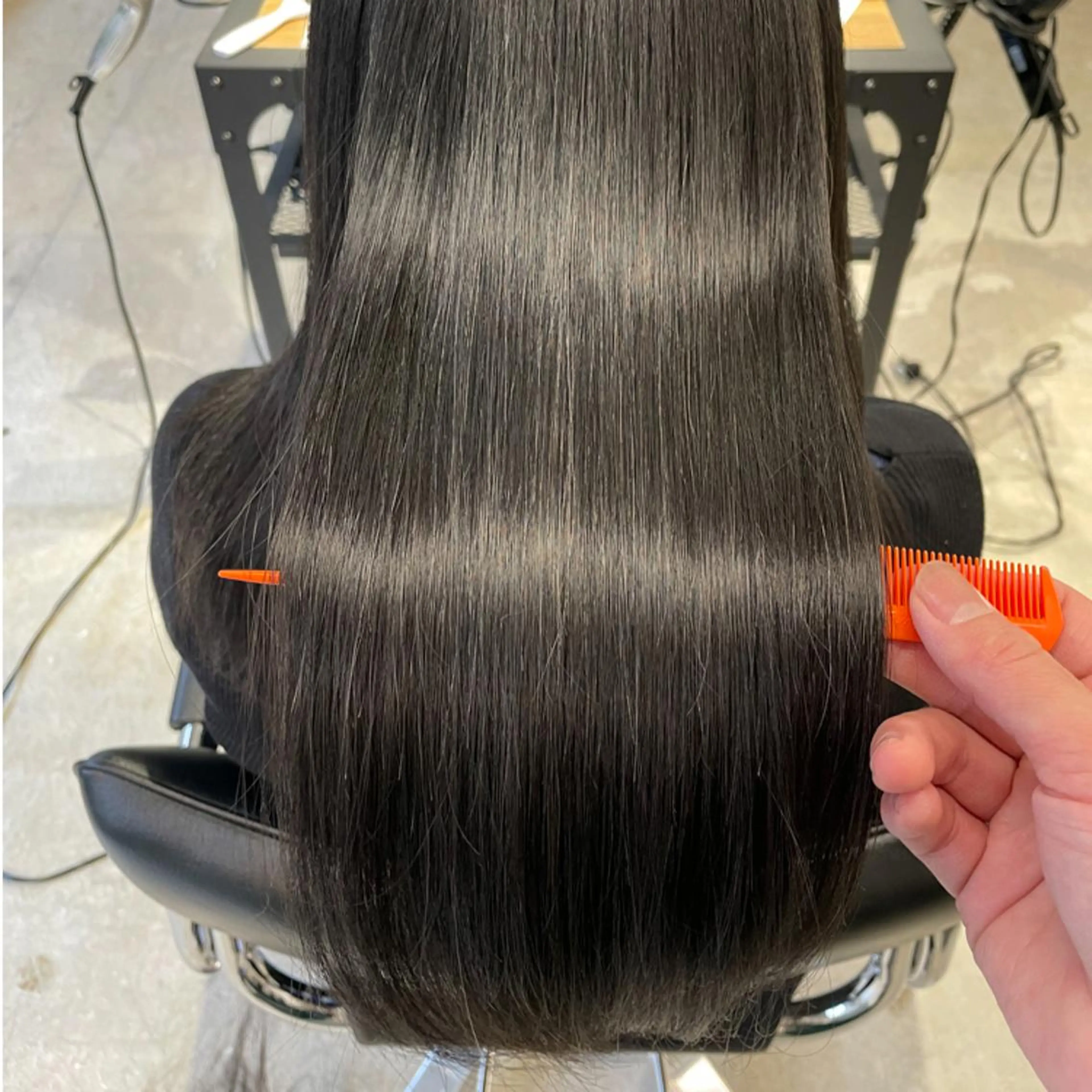 ロング パーマ 縮毛矯正 酸性ストレート ストレートパーマ ヘアカラー トリートメント baton  hair salon所属・✽透明感ｶﾗｰ ✽ 🍆那須ももこ🍑のヘアスタイル