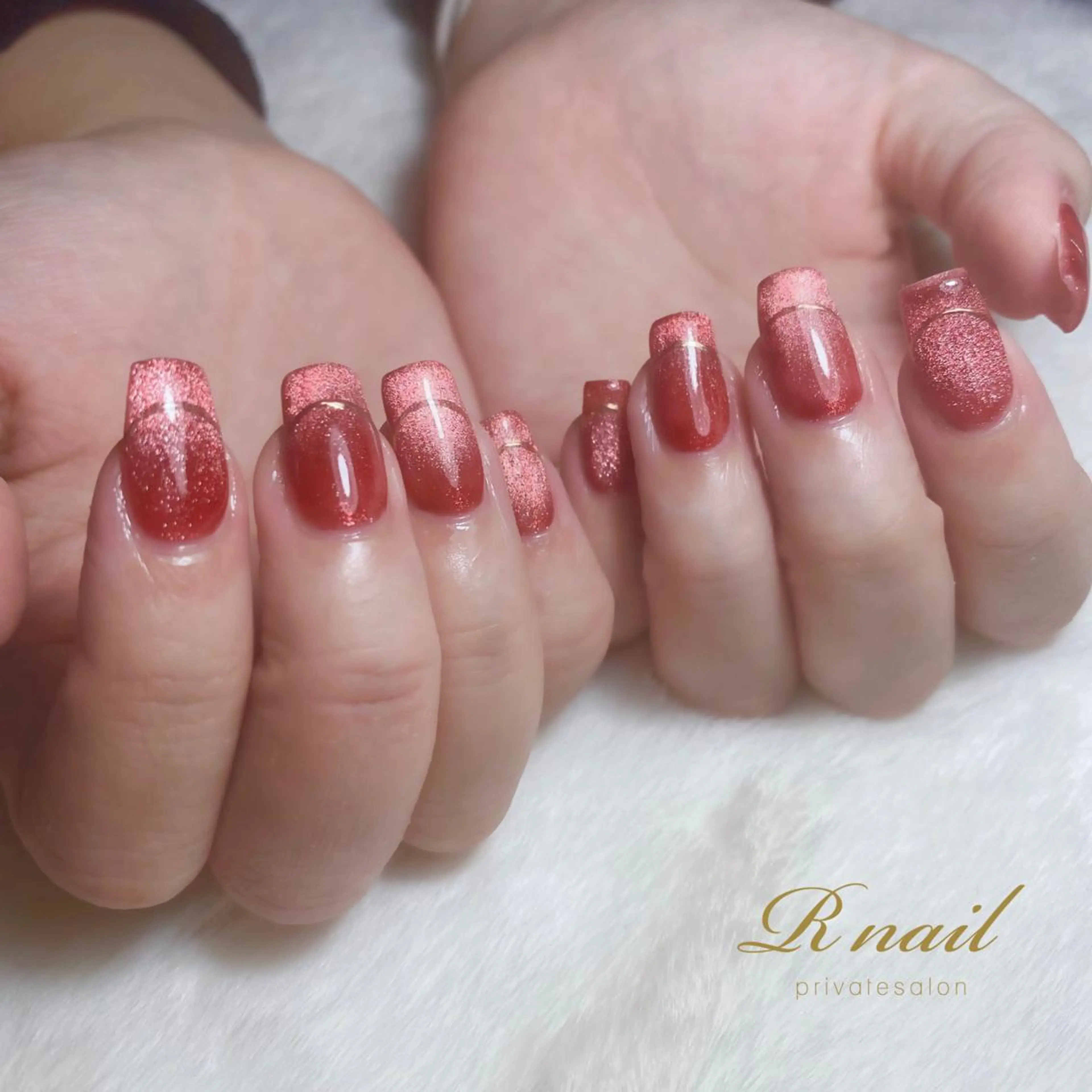 ネイル 長さ出し ジェルネイル ミラーネイル R nailのネイルデザイン