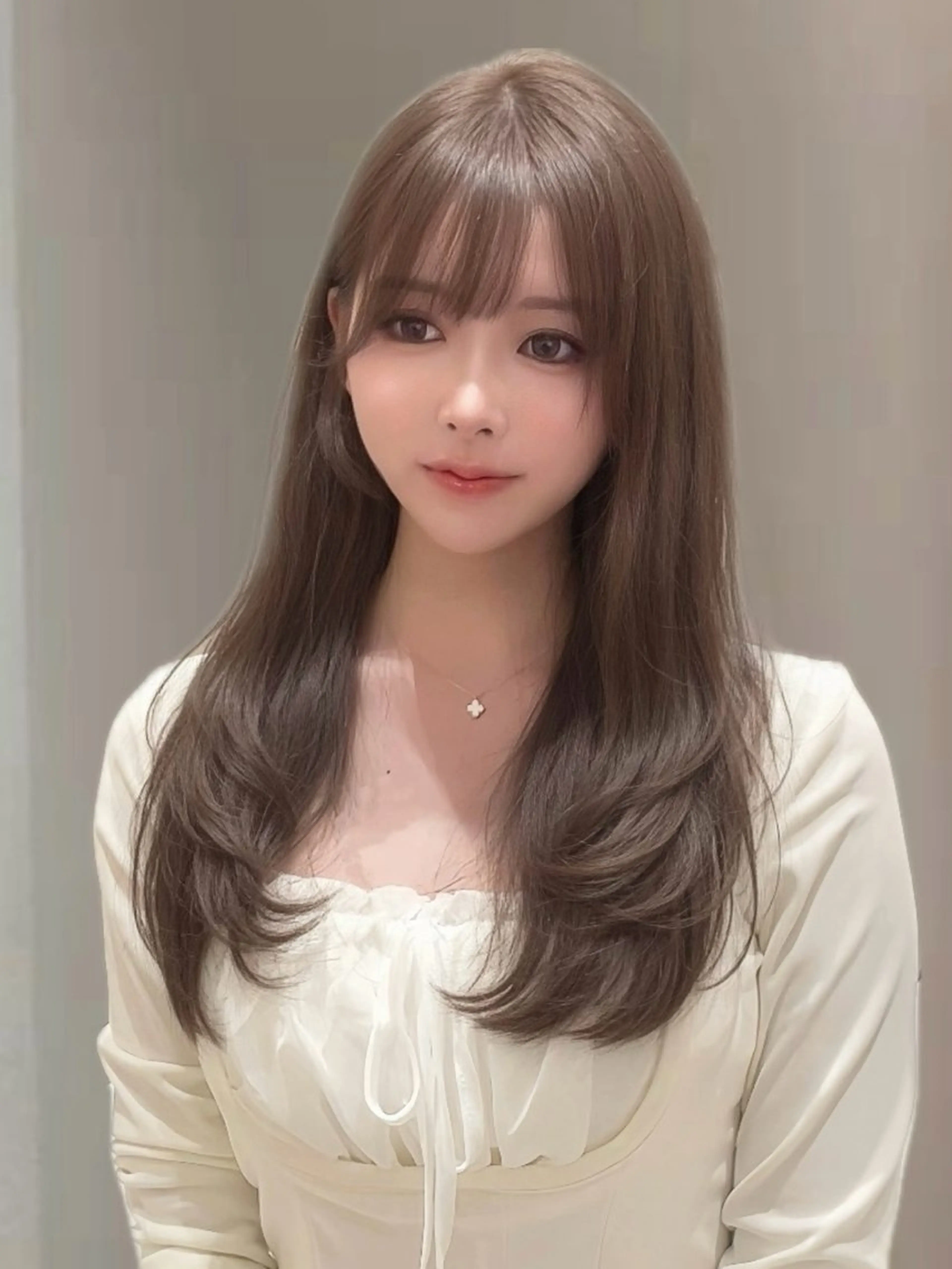 ロング カラー カット ヘアカラー トリートメント MIRAC所属・Ryoichi⛓️ 韓国ヘア/ハイトーンのヘアスタイル