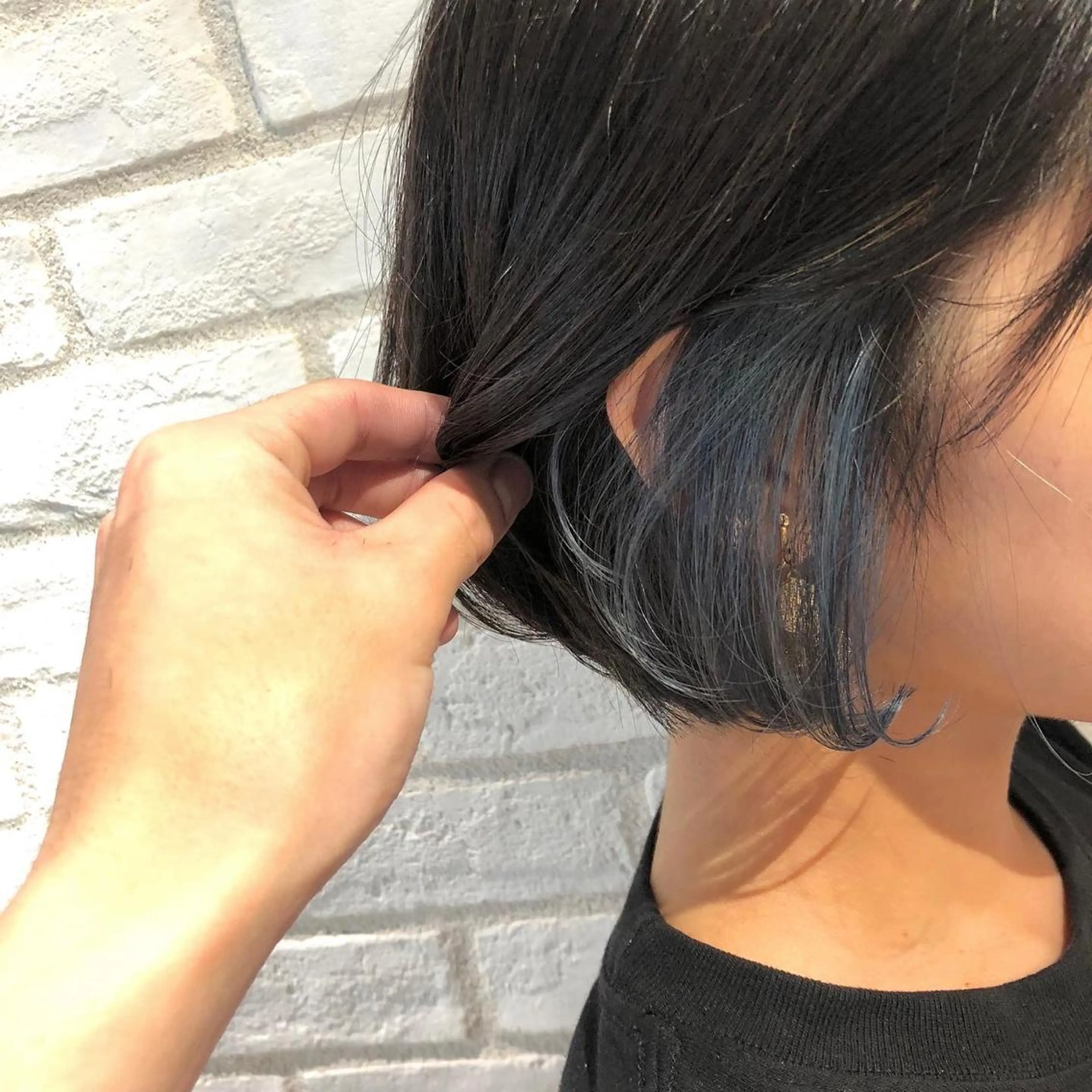 ミディアム パーマ 【ショート、艶髪】 新海龍哉のヘアスタイル