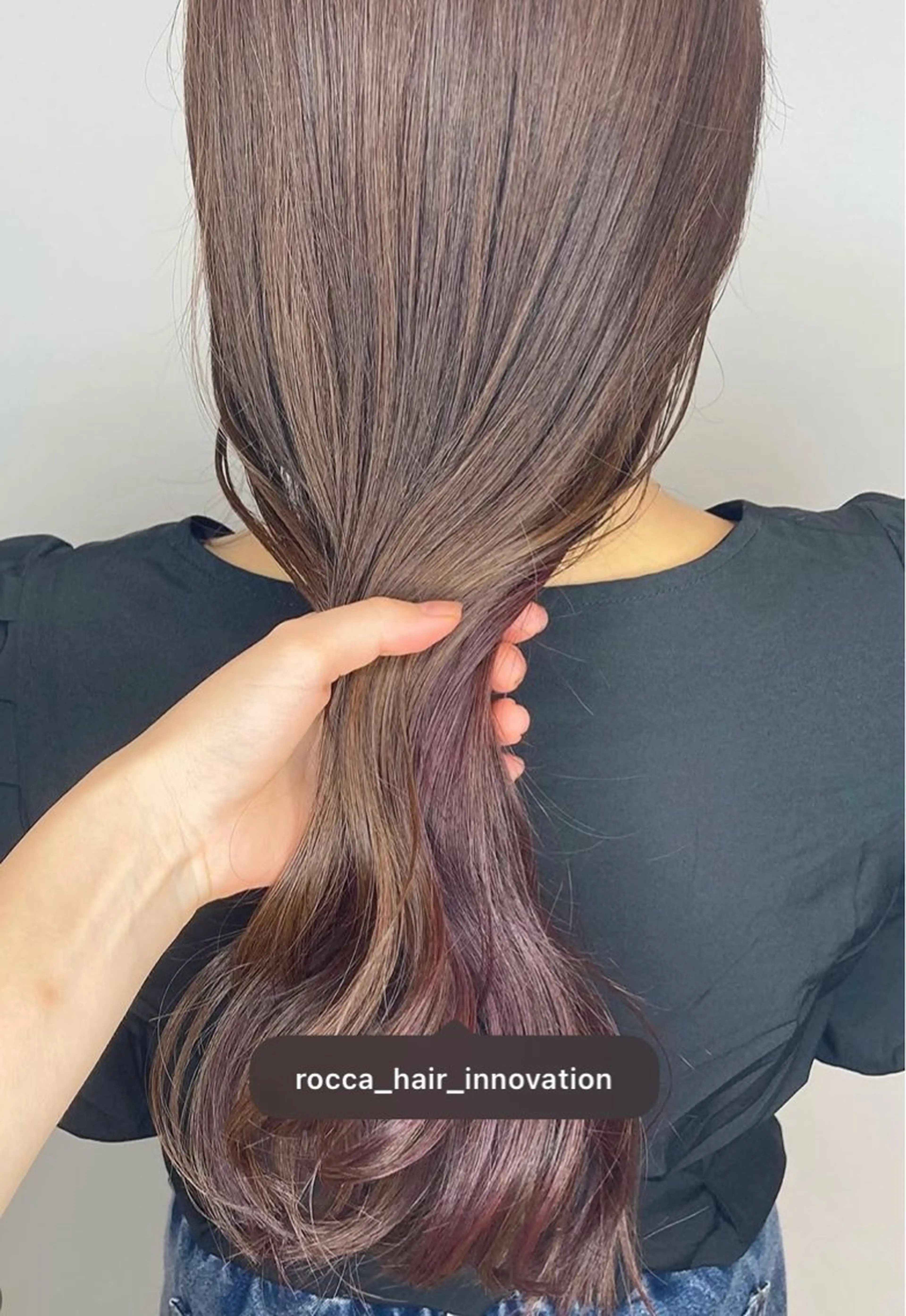 ロング カラー インナーカラー バイオレットカラー aki 【mama美容師】のヘアスタイル