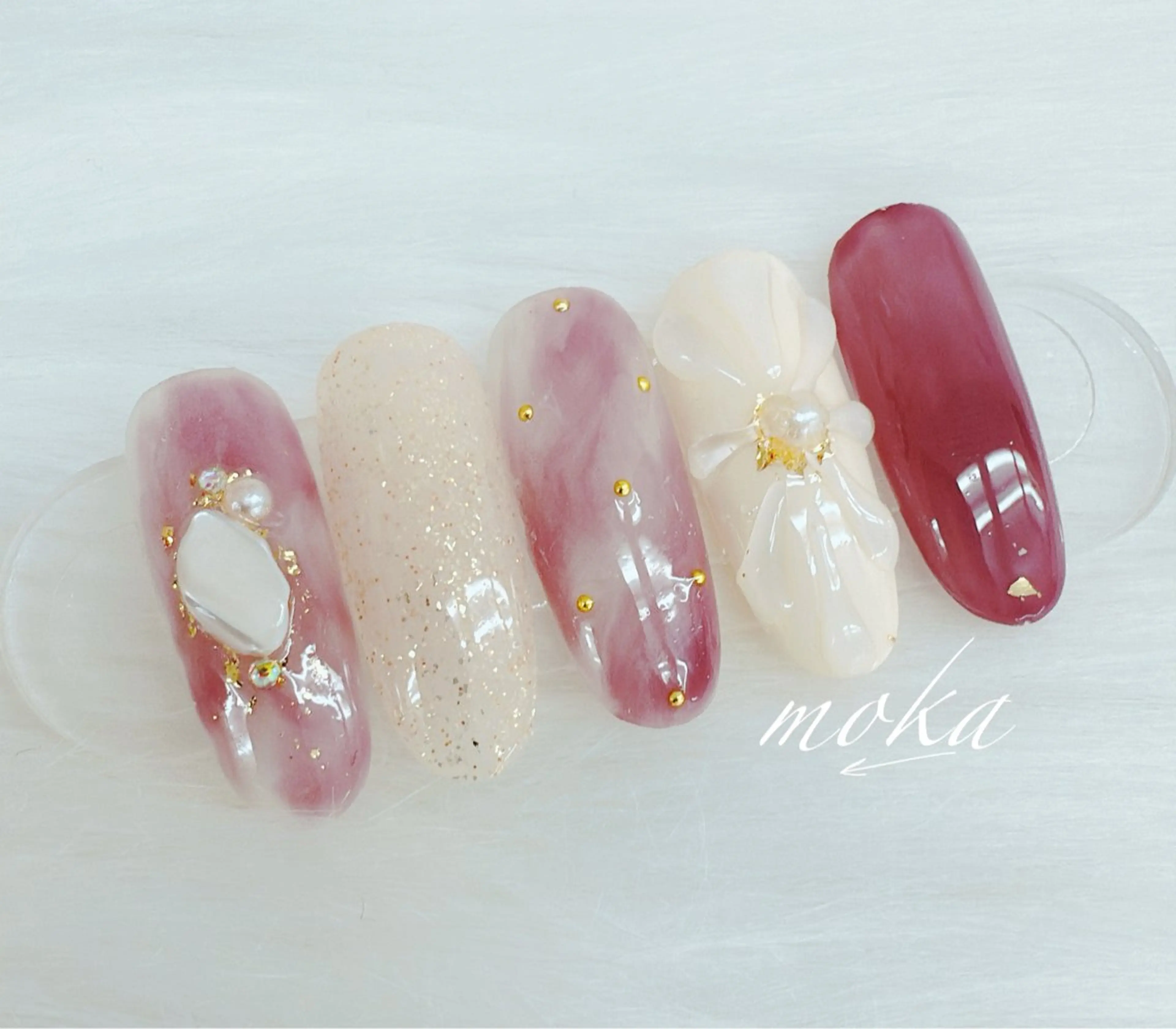 ネイル ハンドネイル ハンドケア 胡蝶蘭レディースサロ ンNailMOKAのネイルデザイン