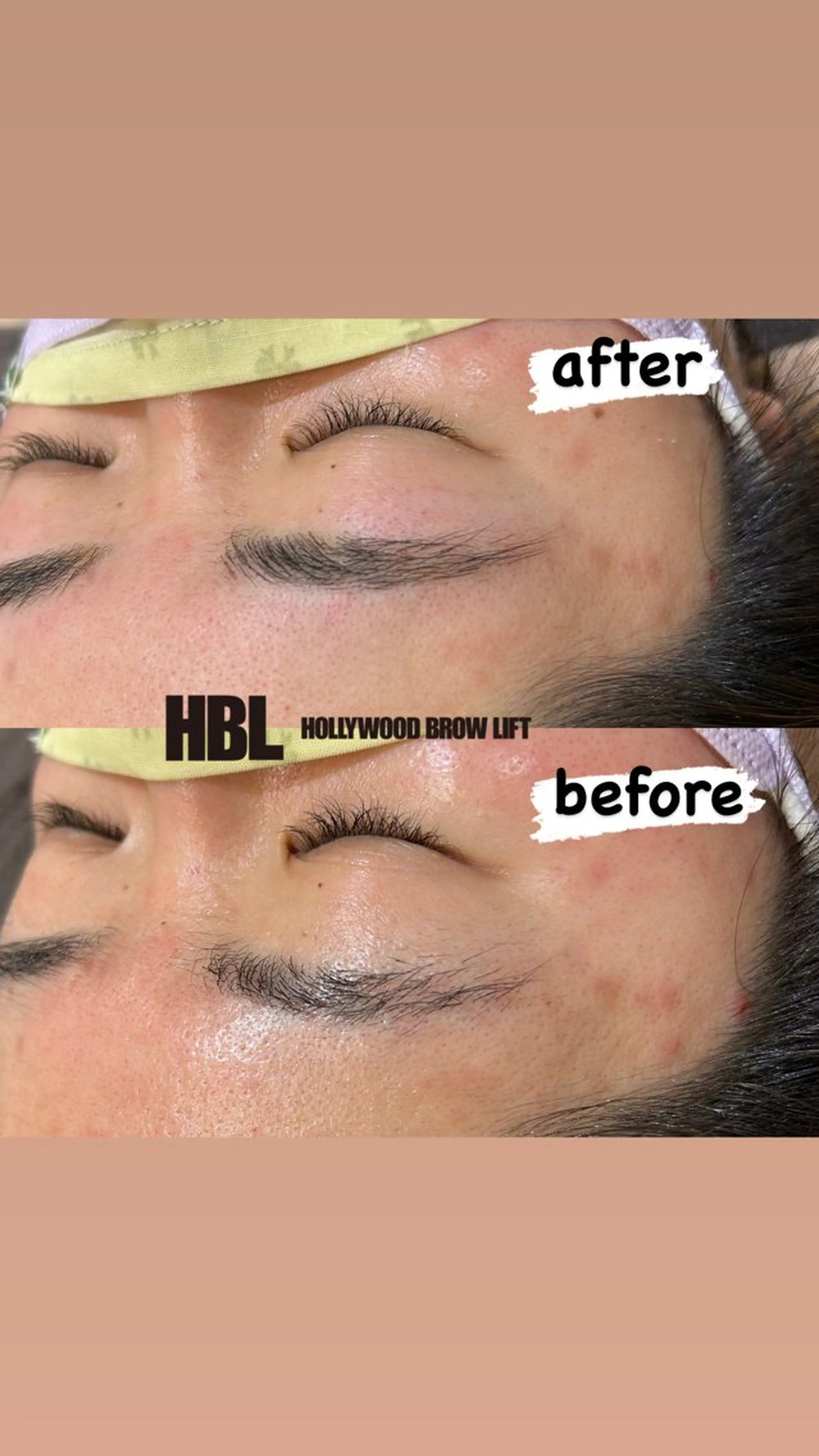 アイブロウ ハリウッドブロウリフト petitchou eyelashのマツエク・マツパデザイン