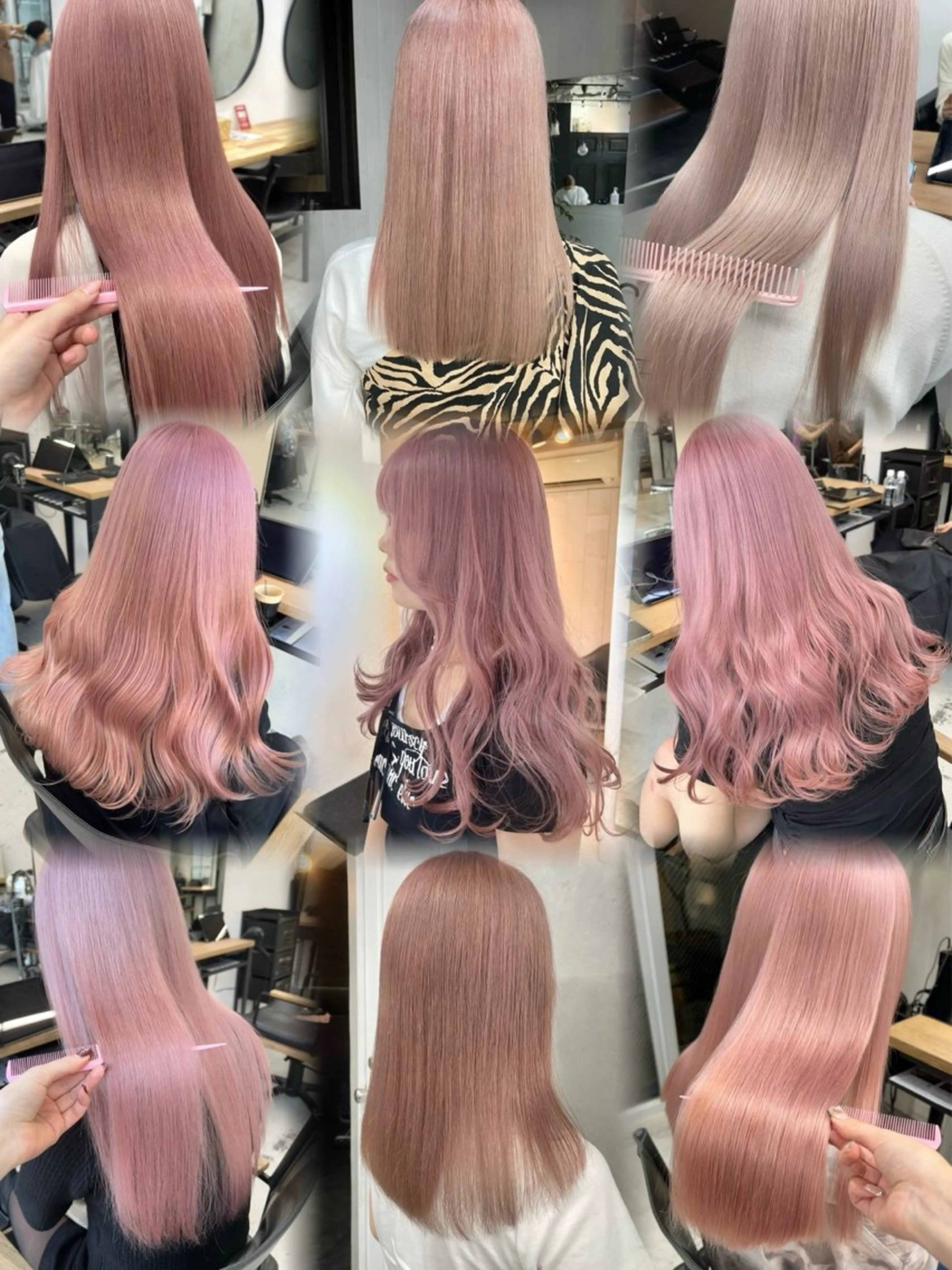 ロング カラー ヘアアレンジ ヘアカラー トリートメント 韓国/ハイトーン/ ボブ🎀MIKU🎀のヘアスタイル