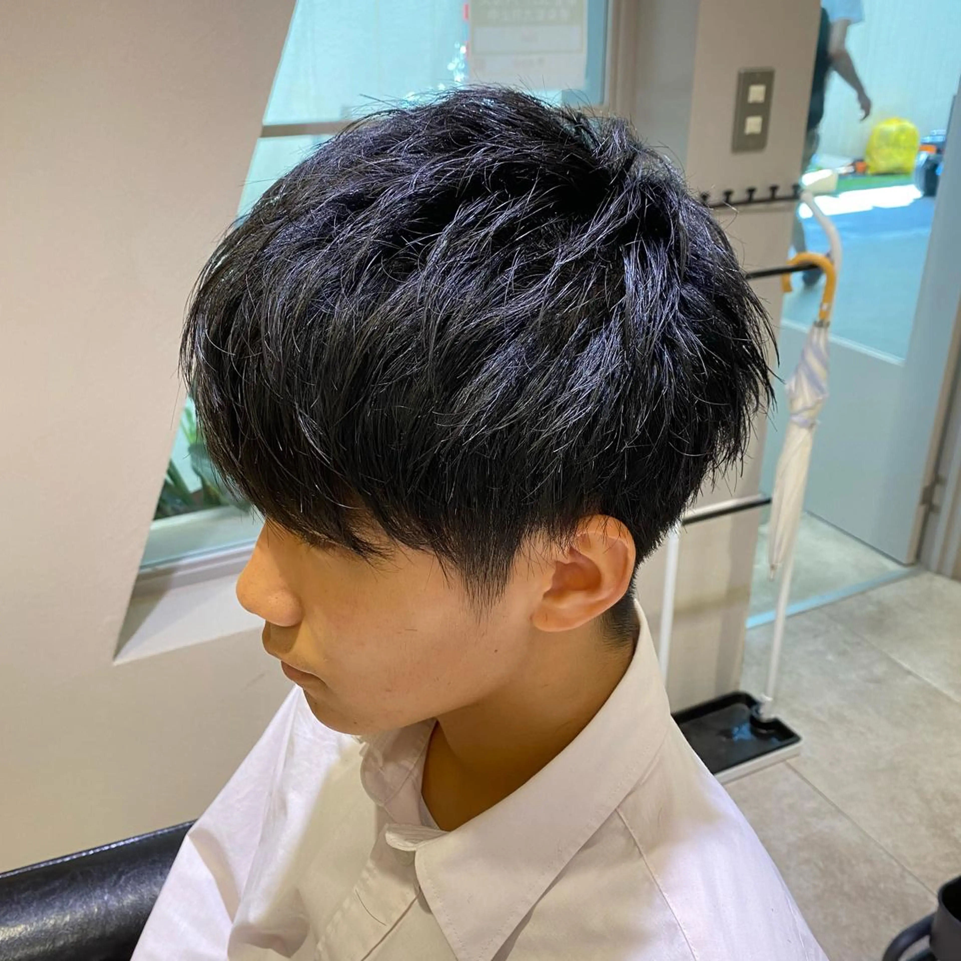 ショート メンズ 学生（メンズ向け） 学生 上石神井メンズパーマ 飯田徹のヘアスタイル