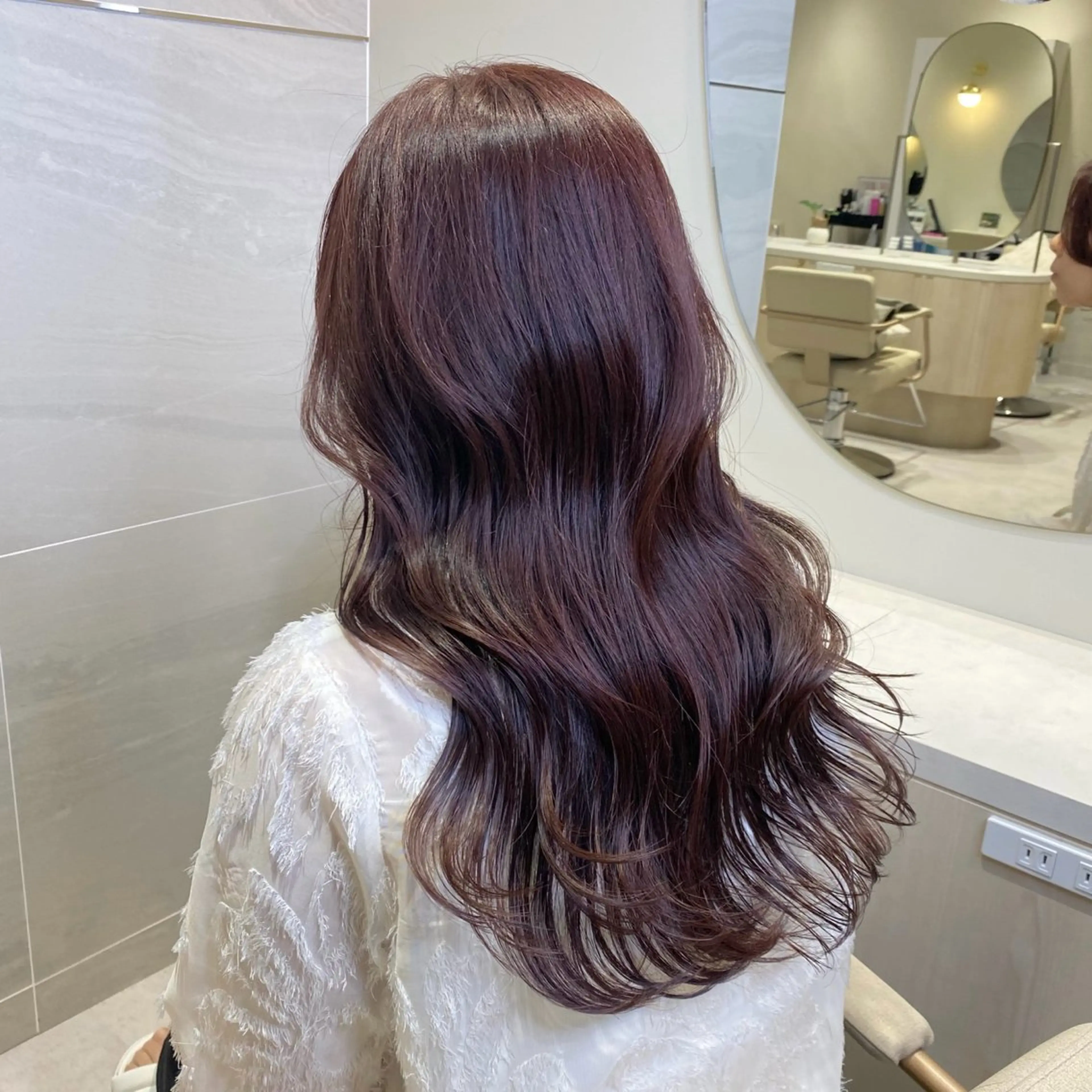 セミロング カラー ブラウンカラー イルミナカラー ピンクカラー ピンクブラウン 髪質改善 カット ヘアカラー トリートメント Ms.CHARM所属・透明感カラー🌿 グレージュ🐺陽介のヘアスタイル