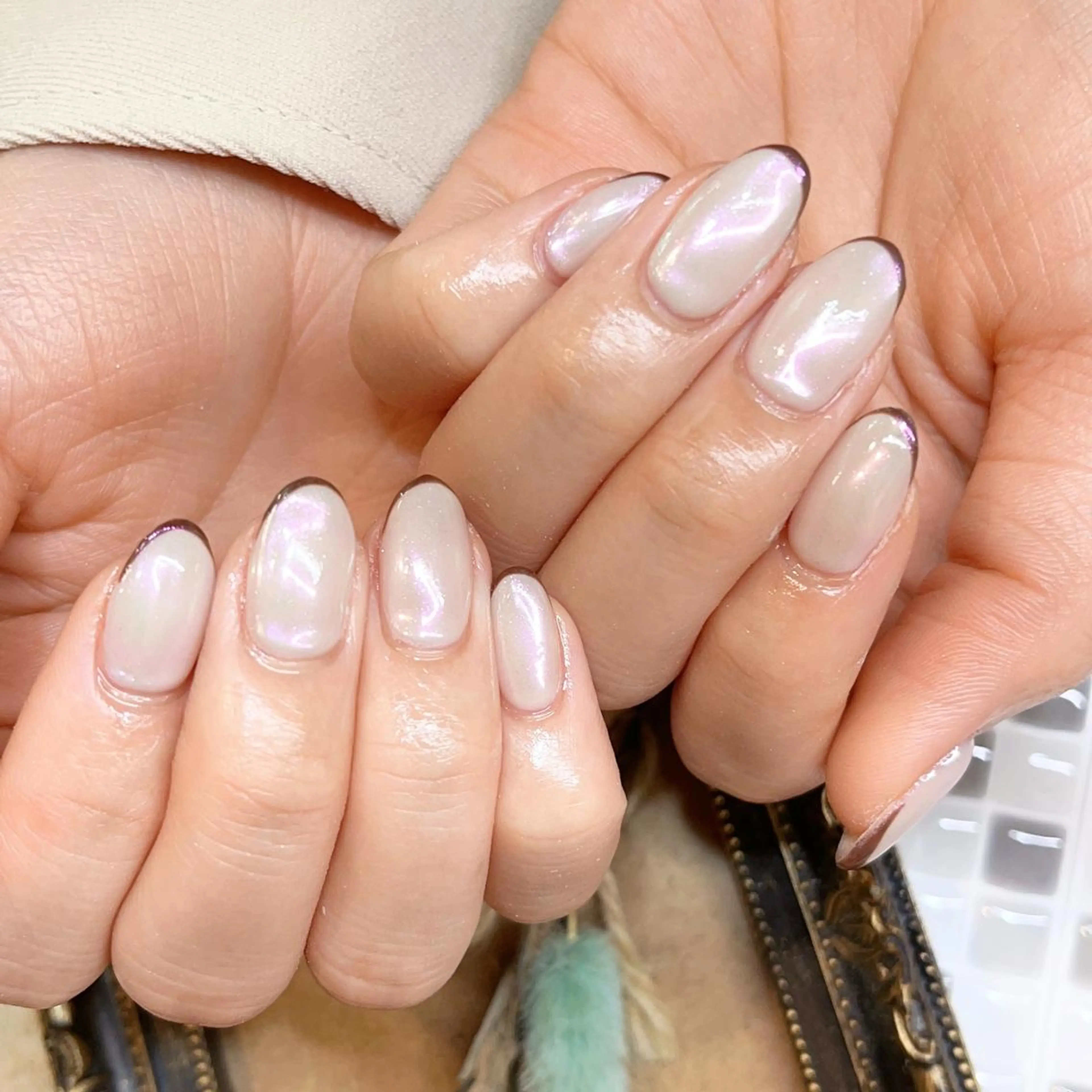 ネイル フレンチネイル ミラーネイル ♡Nailist yui♡のネイルデザイン