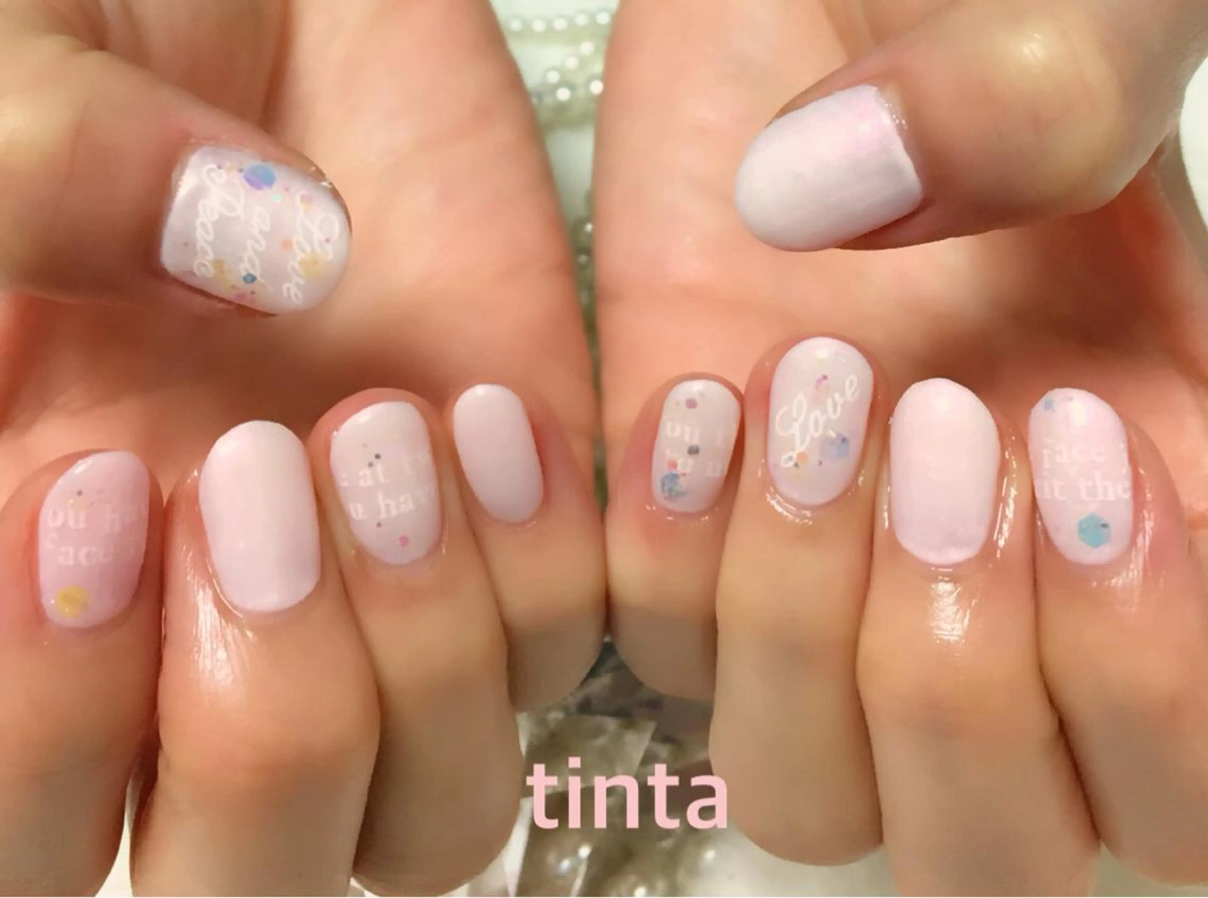 ネイル ピンク 春ネイル ネイルサロン ティンタ所属・馬場 典子のネイルデザイン