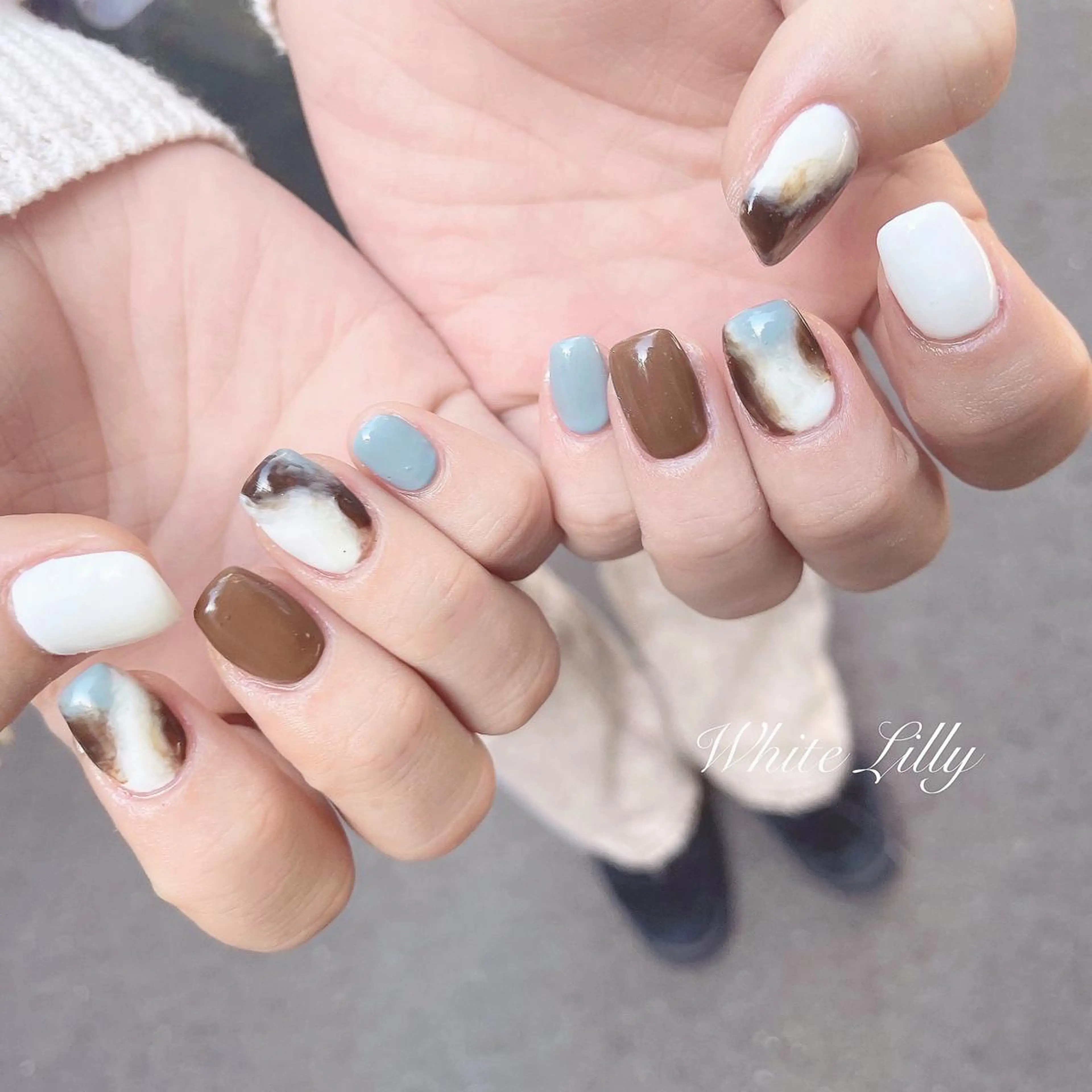 ネイル ハンドネイル White lily所属・牧田 雅世のネイルデザイン