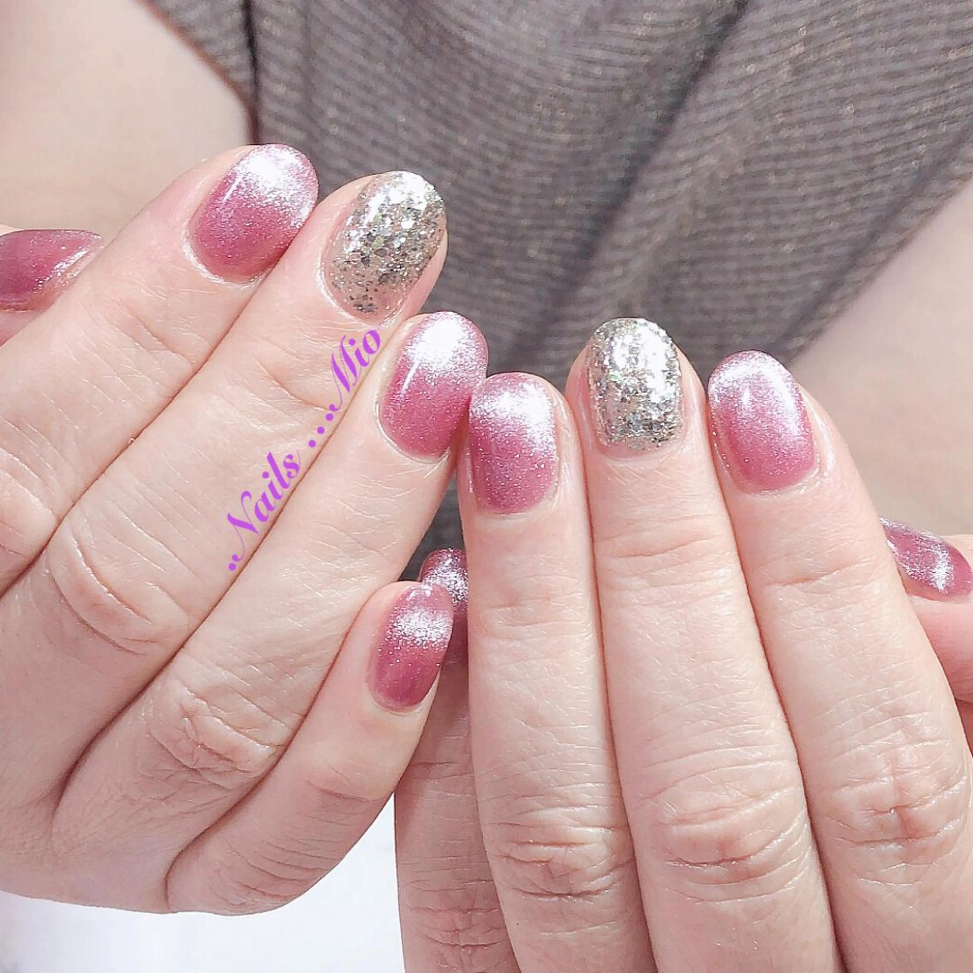 ネイル ジェルネイル マグネットネイル .Nails Mio 赤羽西ネイルサロンのネイルデザイン