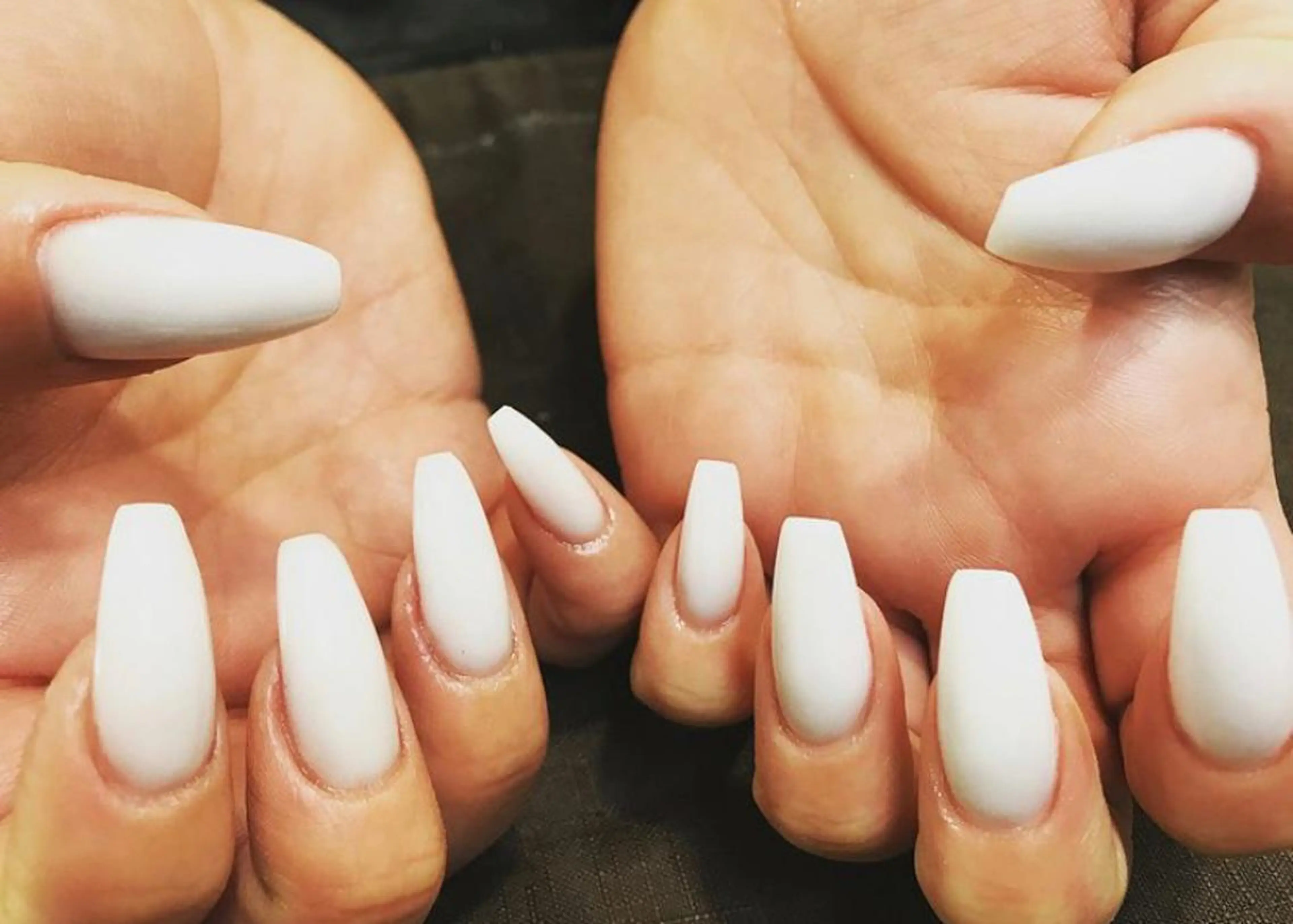 ネイル ワンカラーネイル シンプルネイル ホワイト wooone所属・鶴橋wooone nail.rieのネイルデザイン