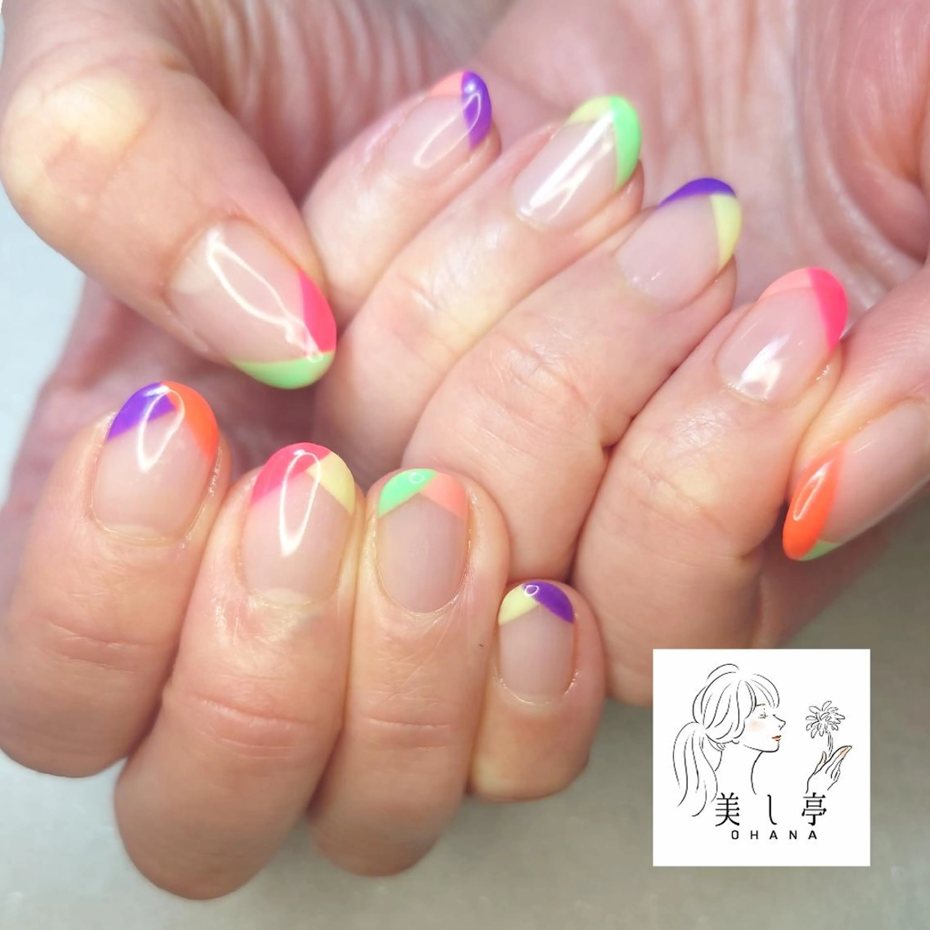 ネイル 美し亭 OHANAのネイルデザイン
