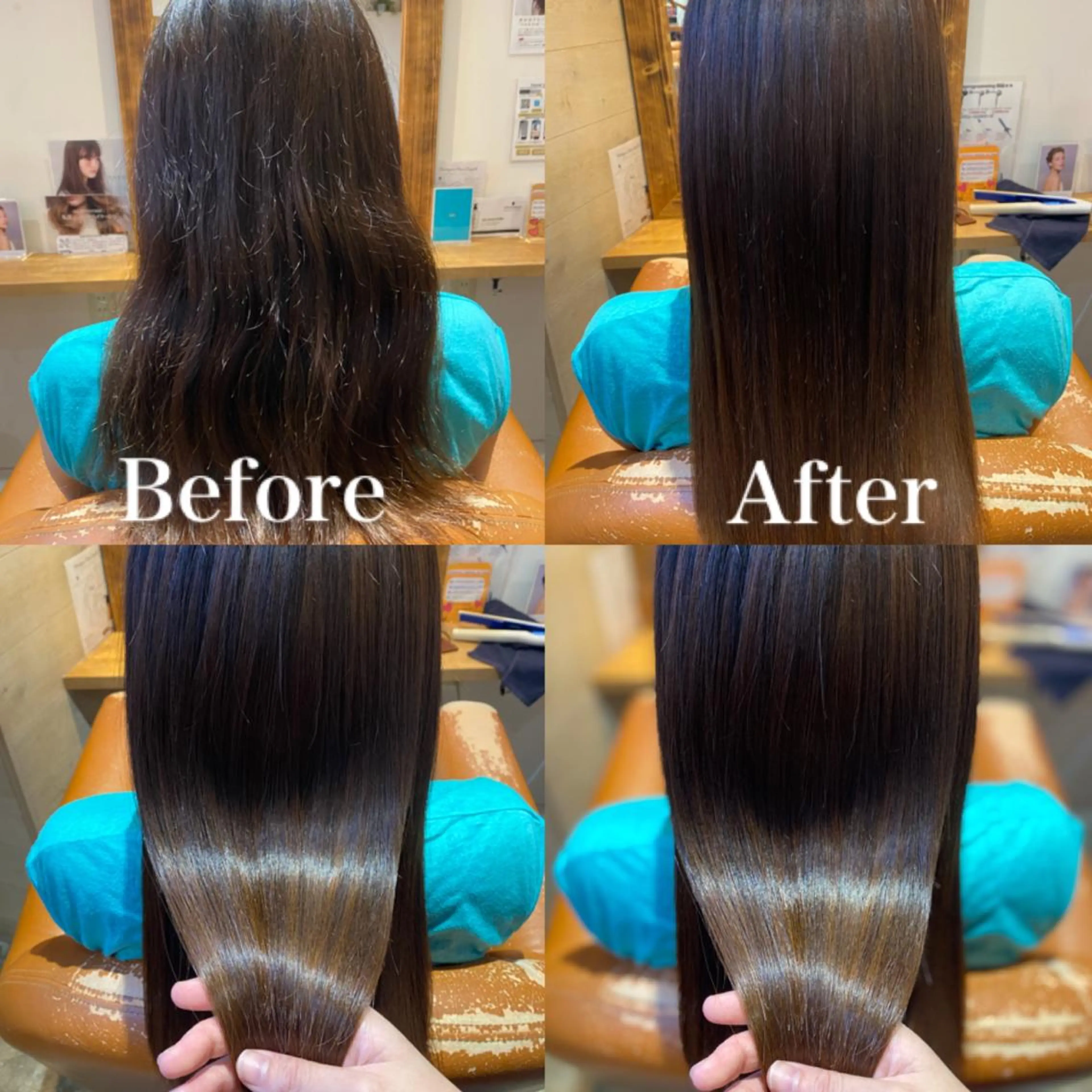 ロング カラー トリートメント トリートメント 髪質改善×矯正🫧 韓国ヘアasamiのヘアスタイル