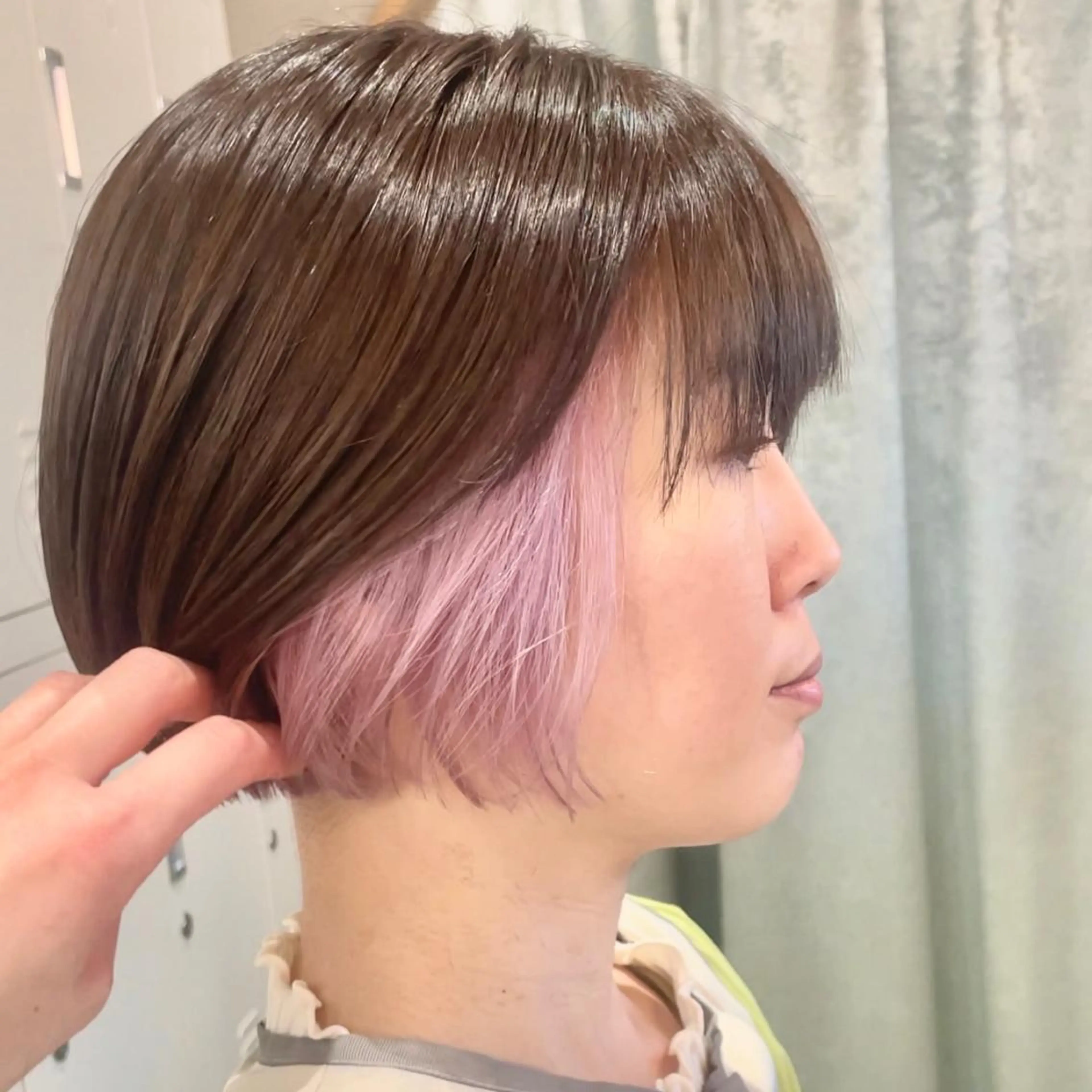 ショート カラー カット ヘアカラー トリートメント 縮毛/レイヤー 韓国/橋口のヘアスタイル