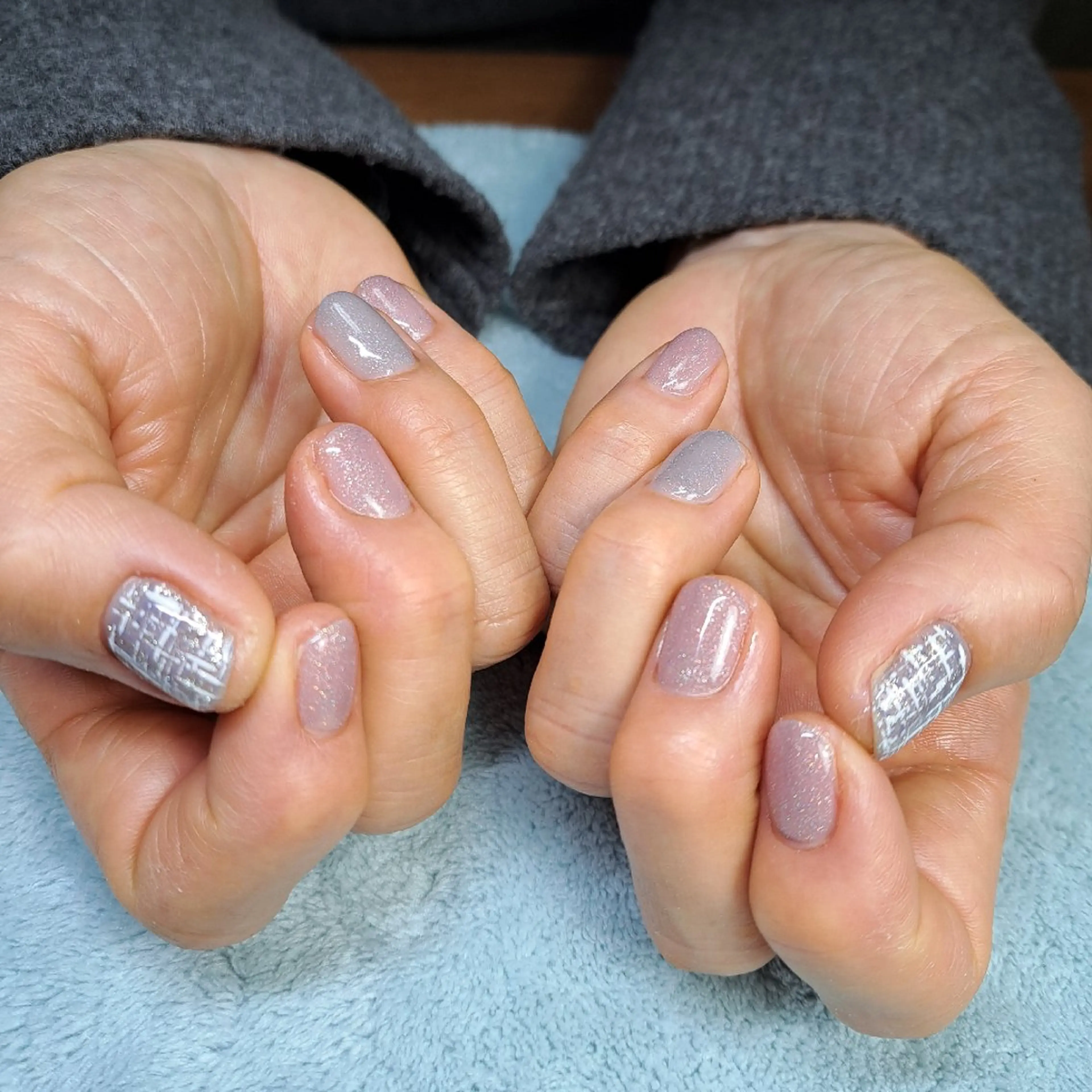 ネイル ツイードネイル HAYASHI  Nのネイルデザイン