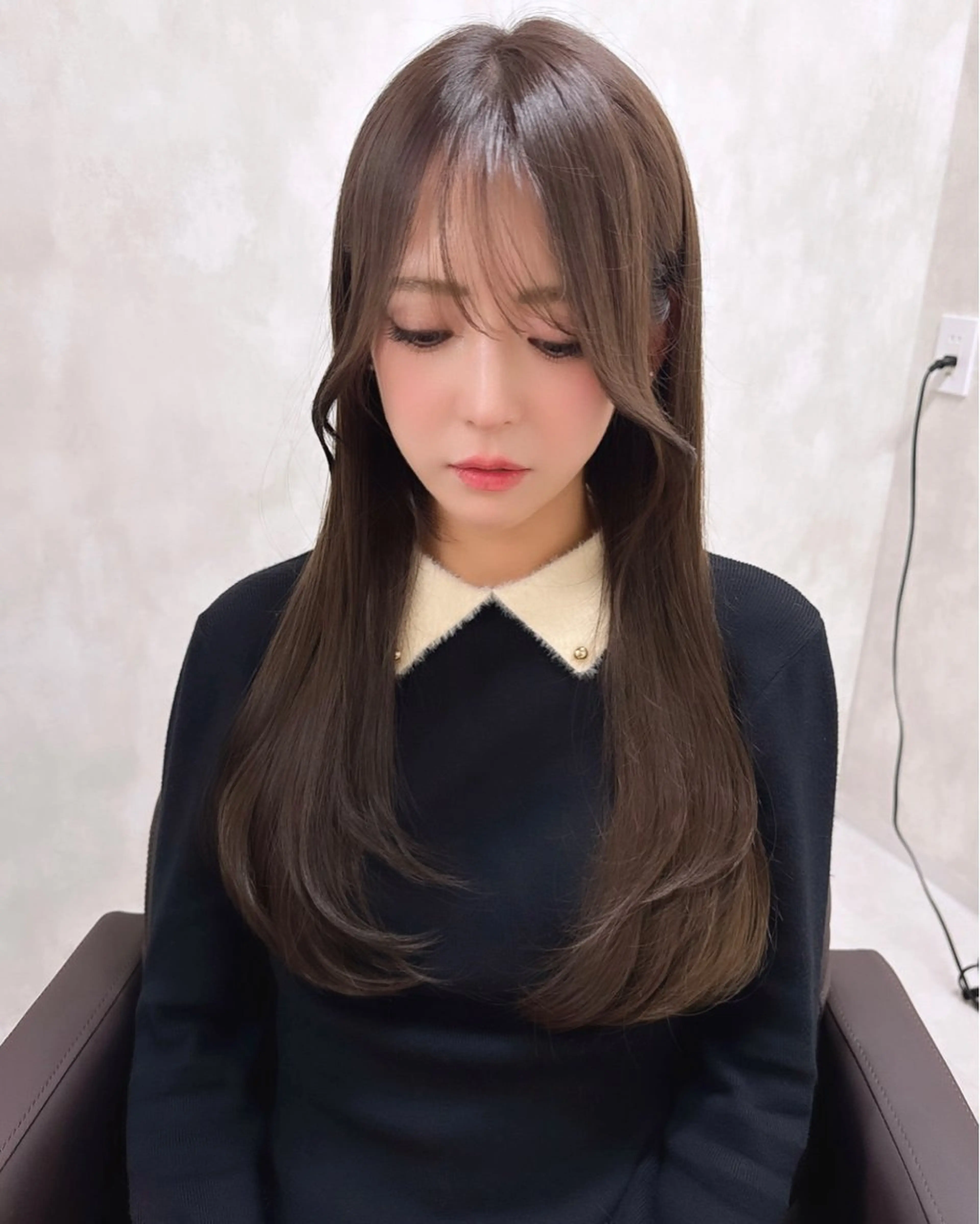 ロング カラー 加藤 利基のヘアスタイル