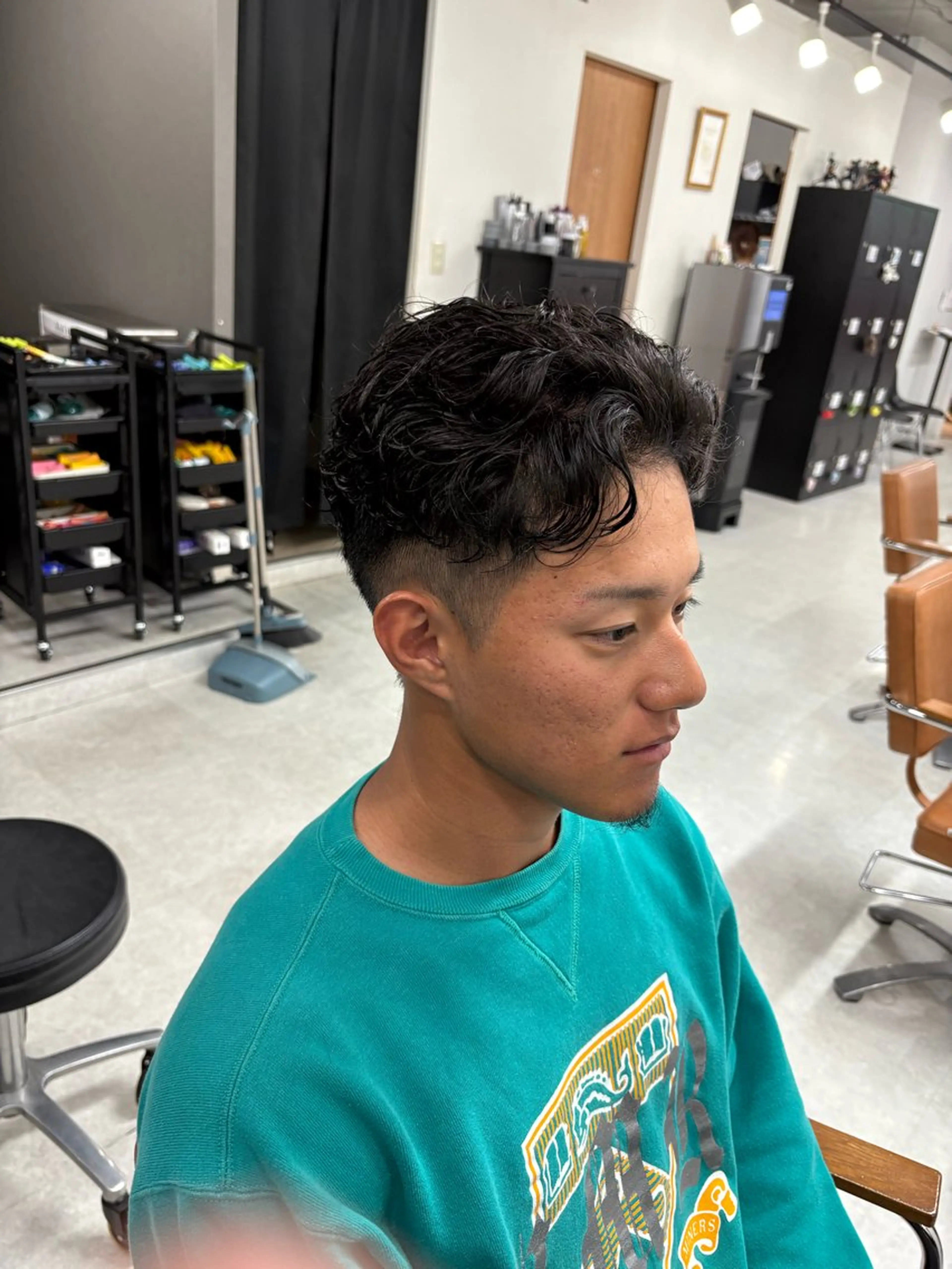 ショート パーマ メンズパーマ特化 園田　楓莉のヘアスタイル