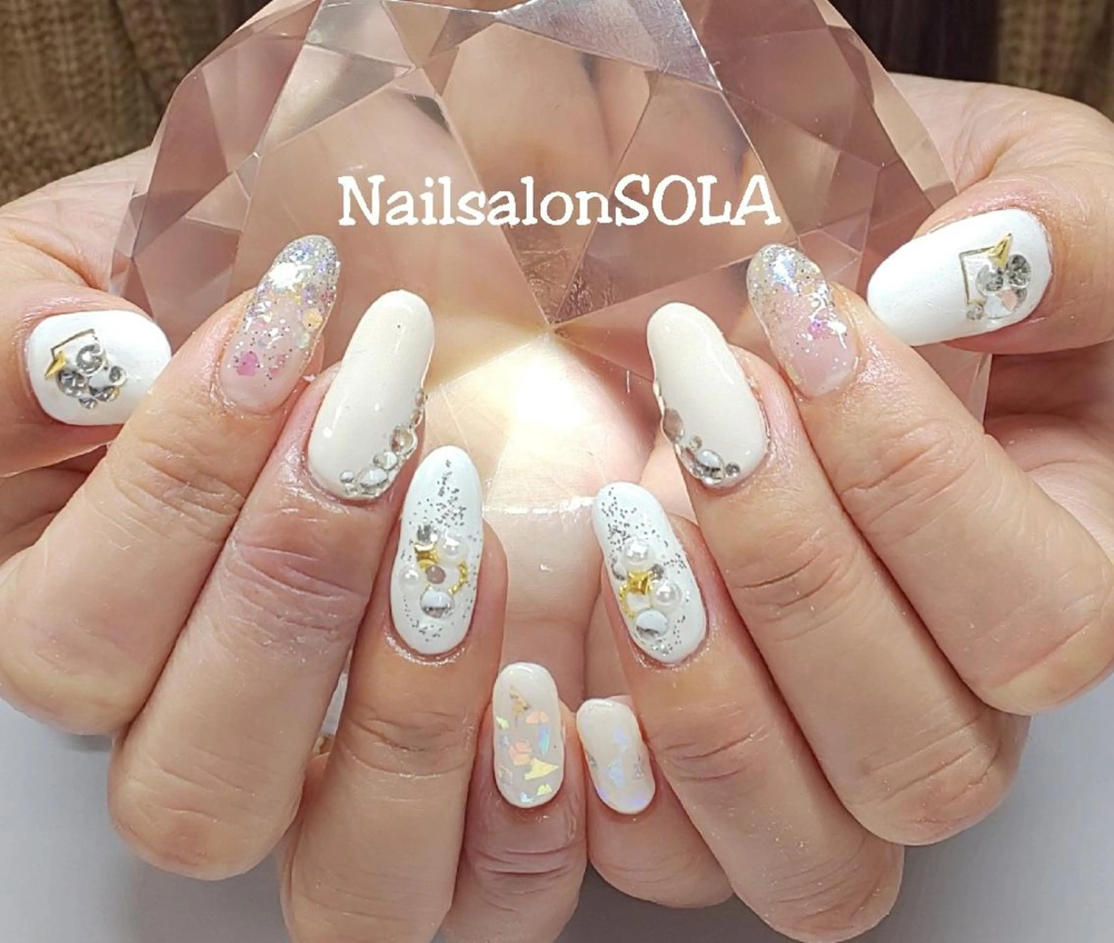 ネイル 成人式 ハンドネイル 田代 夏子のネイルデザイン