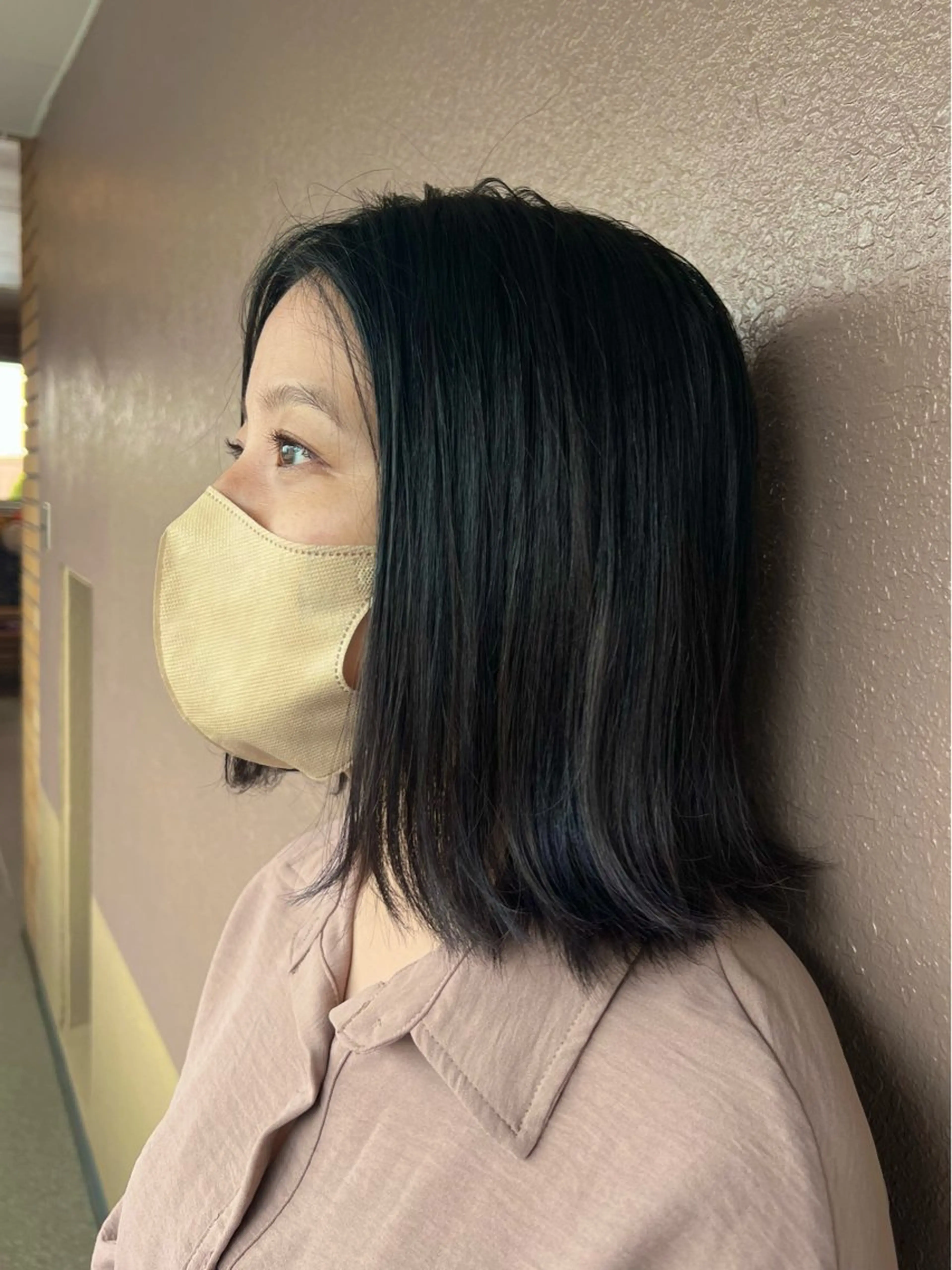 ミディアム アッシュ ハイライト カット ヘアカラー TELA HAIR 幕張本郷所属・TELA HAIR 幕張本郷店　千尋のヘアスタイル